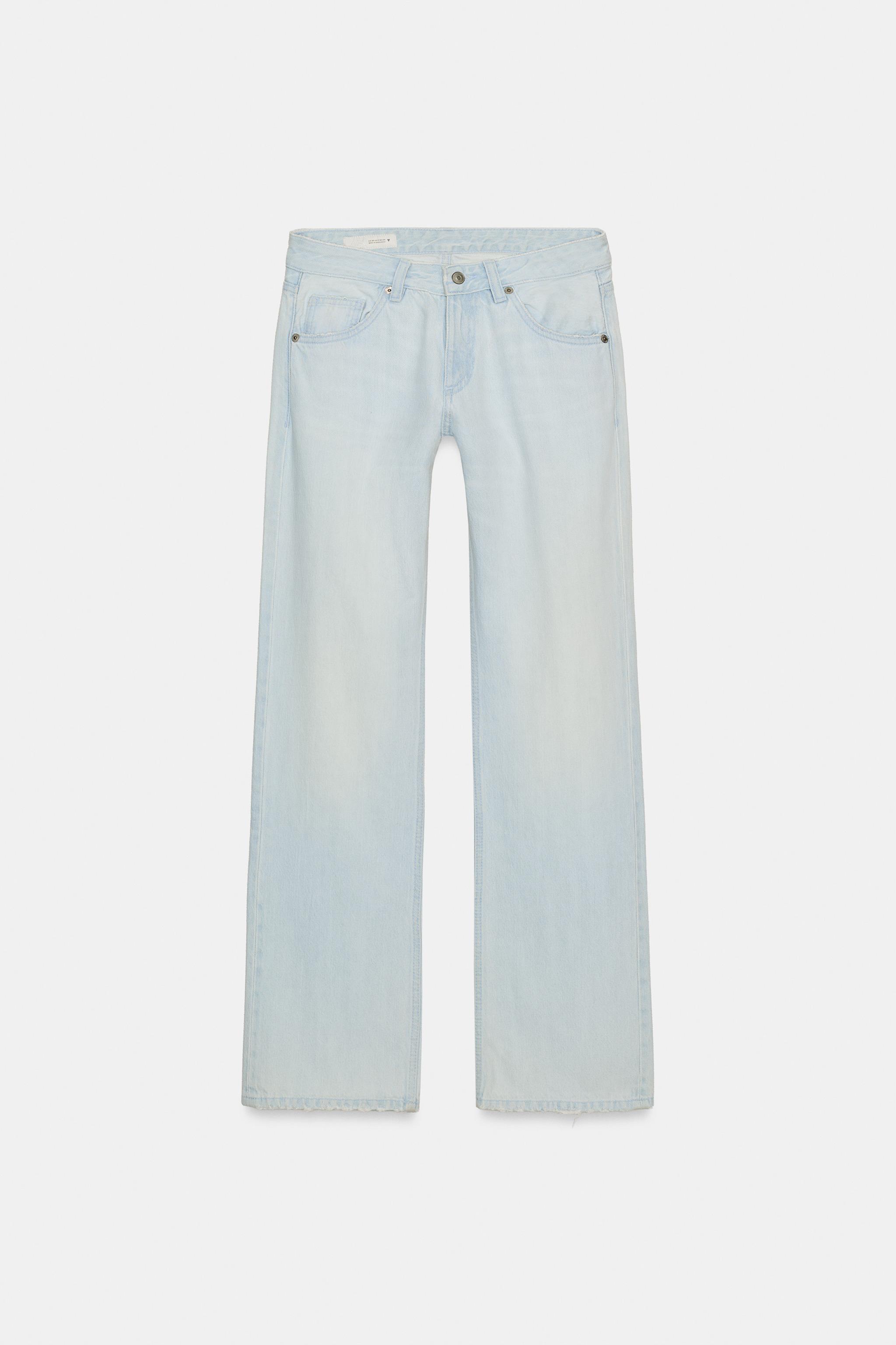 TRF WIDE LEG LOW RISE JEANS - Light blue | ZARA United States