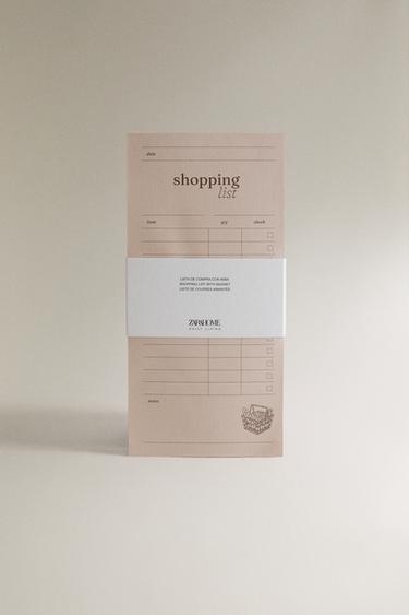 CARNET LISTE DE COURSES - Marron de Zara - Image 3