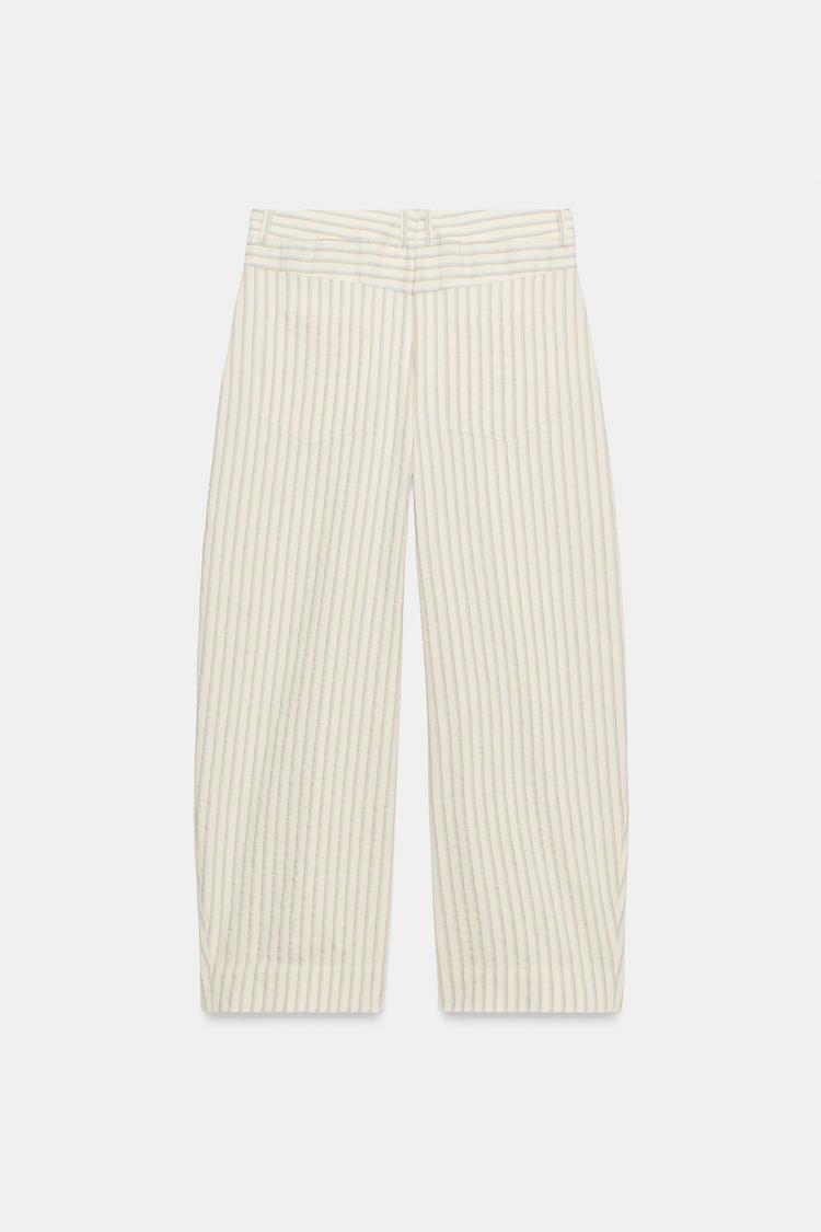 PANTALÓN TIPO BARRIL A RAYAS COLECCIÓN ZW 6