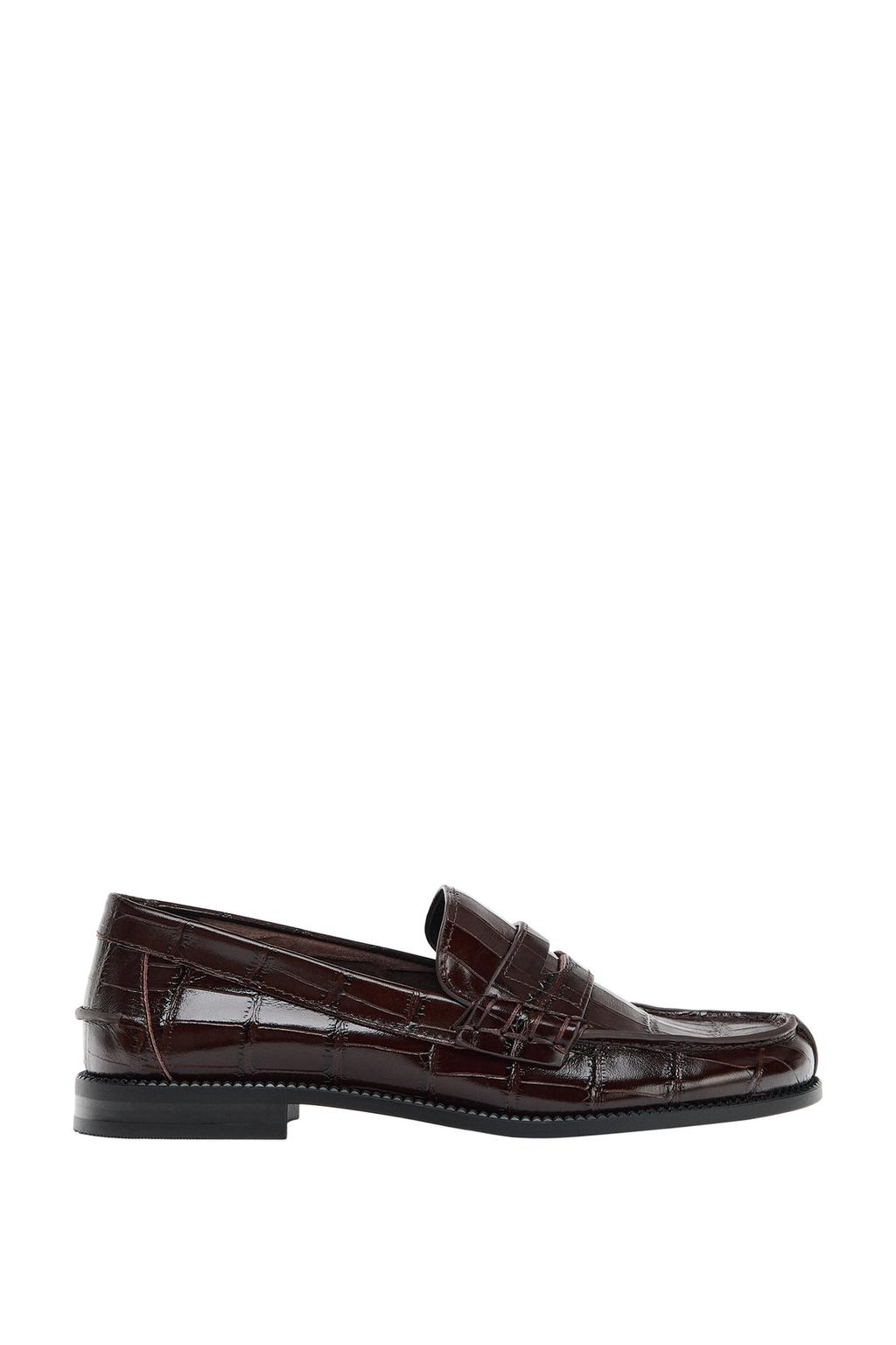 EMBOSSED LEATHER LOAFERS - image 4