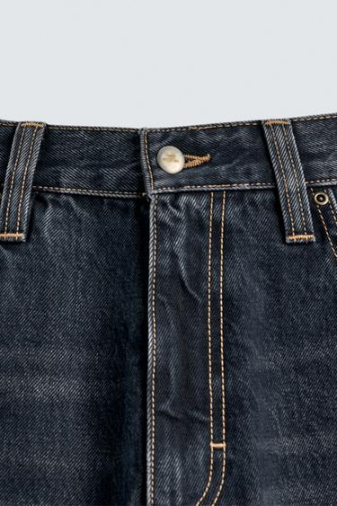 WASHED BALLOON FIT JEANS - Blue / Grey by Zara - Image 8