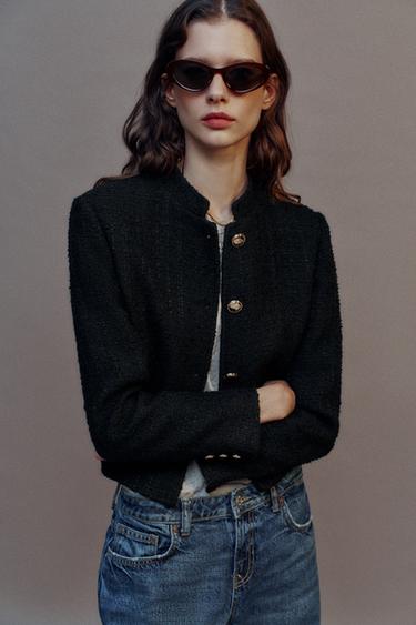 BLAZER À PATTES LATÉRALES - Noir de Zara