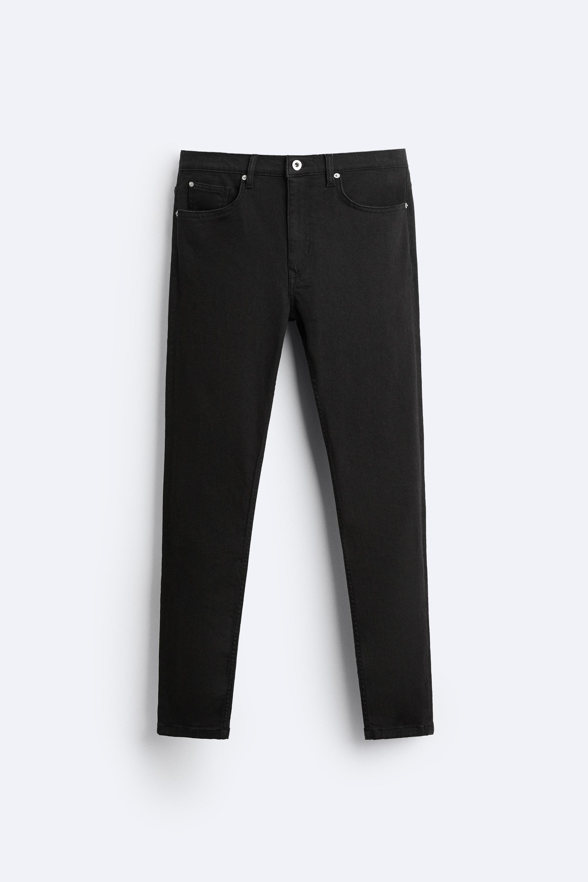 Zara Jeans Skinny Fit En Negro Mx 31 Us 31 Hombre