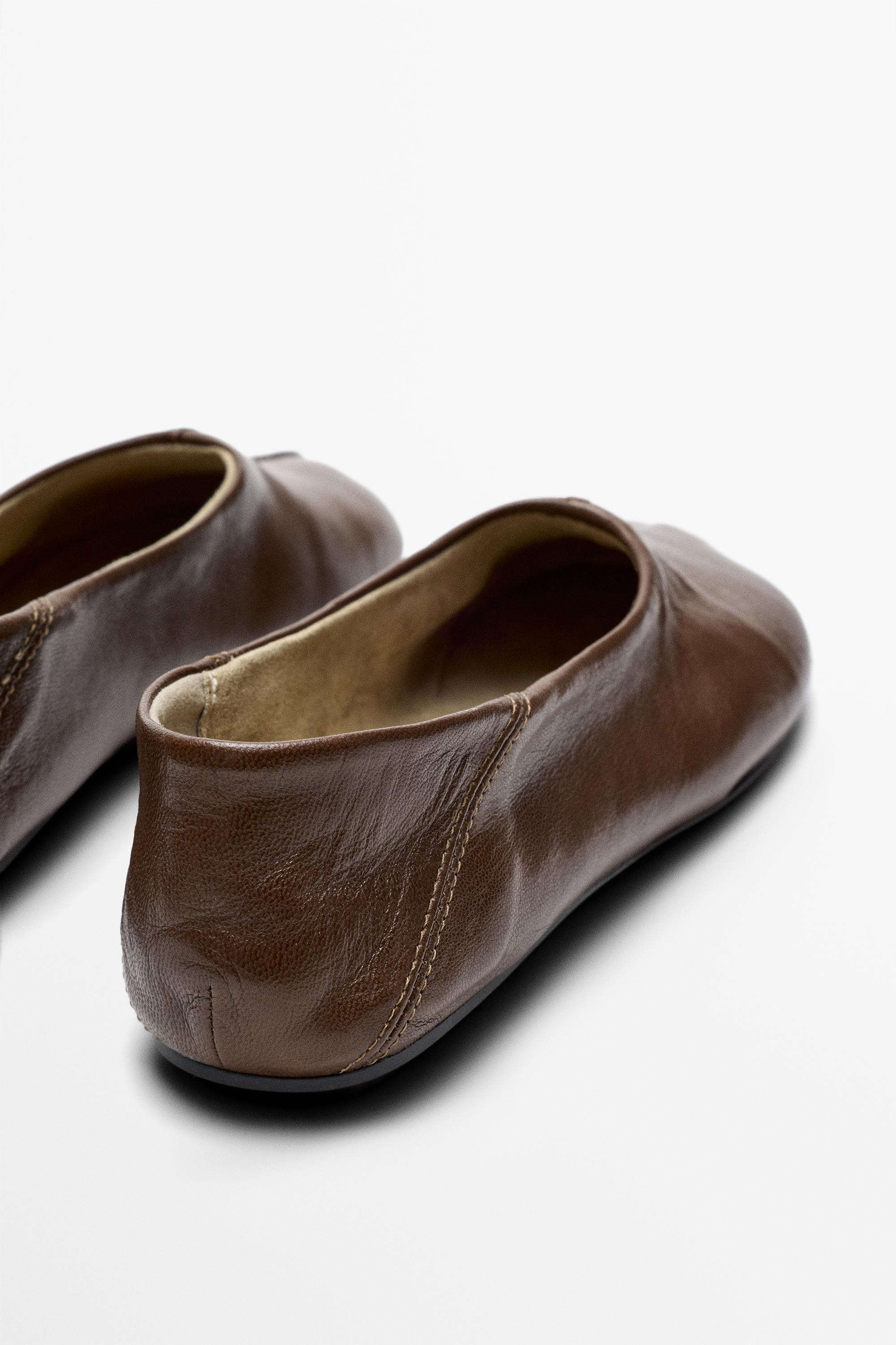 Soft leather ballet flat