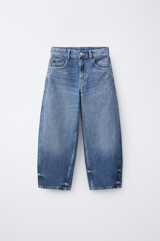 JEANS RELAXED BARREL TRABILLA - Azul medio de Zara - Imagen 0