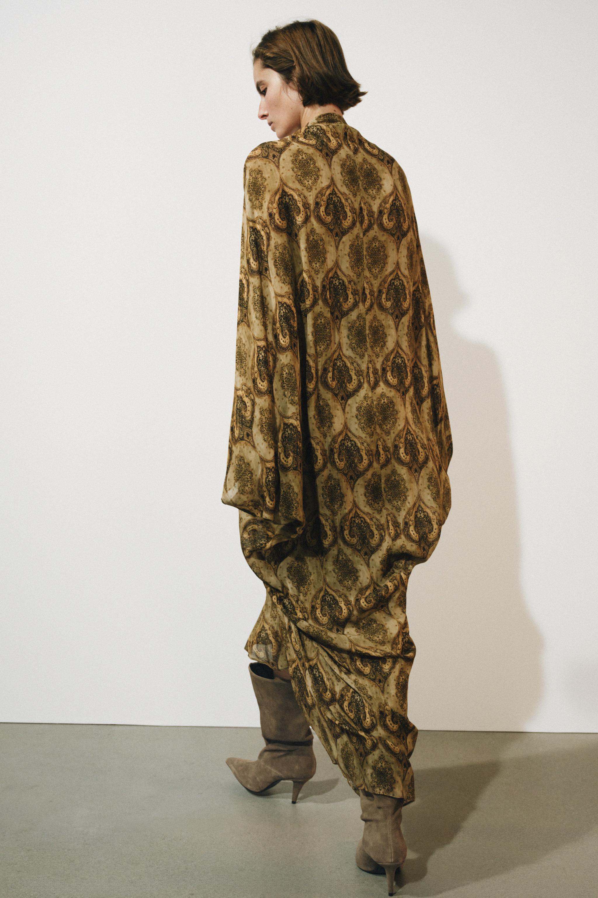 ZW COLLECTION PRINTED MIDI DRESS