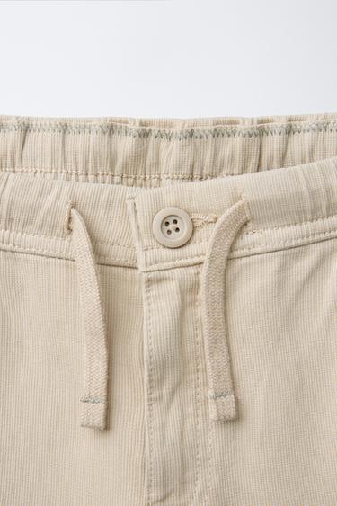 PANTALON STRUCTURÉ CONFORTABLE - Sable de Zara - Image 2