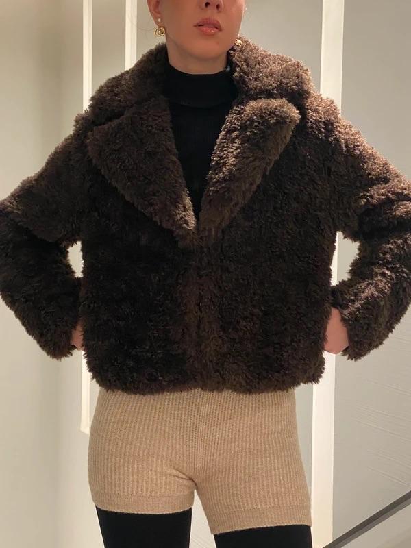 SHORT FAUX SHEARLING COAT - Image 2