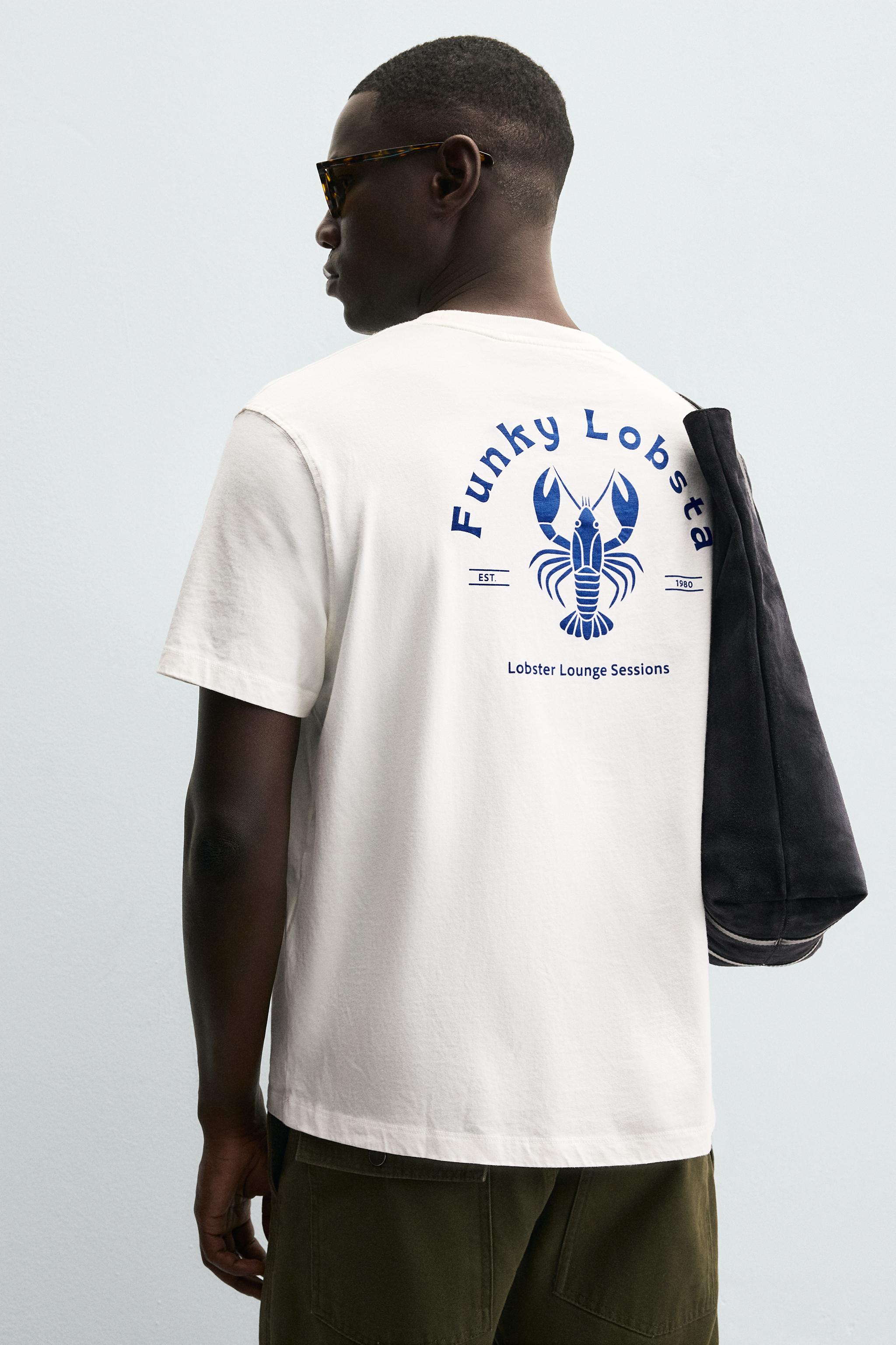 LANGOSTAプリントTシャツ - オフホワイト | ZARA Japan / 日本