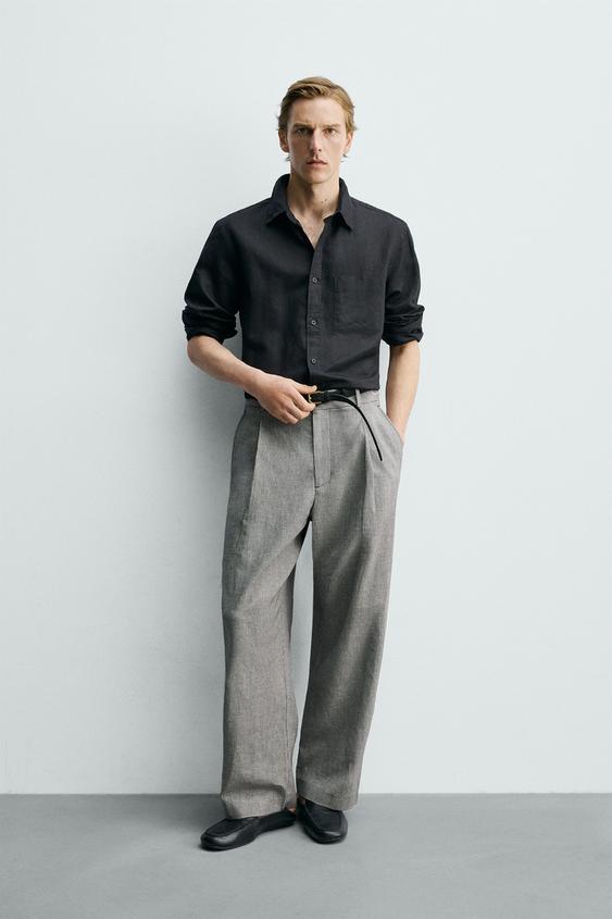 RELAXED FIT LINEN - COTTON PANTS from Zara - $79.90