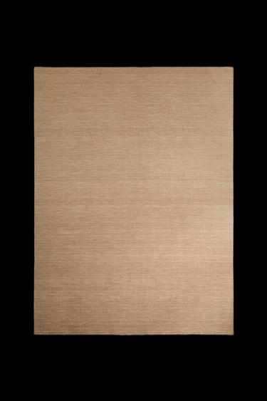 ALFOMBRA LANA Y ALGODÓN ENTRELAZADA - Beige de Zara - Imagen 0