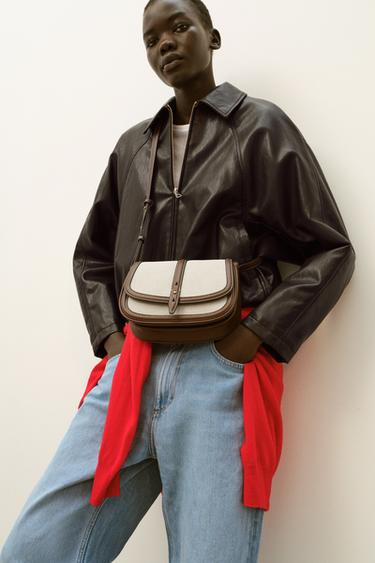 CONTRAST CROSSBODY BAG - Light beige by Zara - Image 2