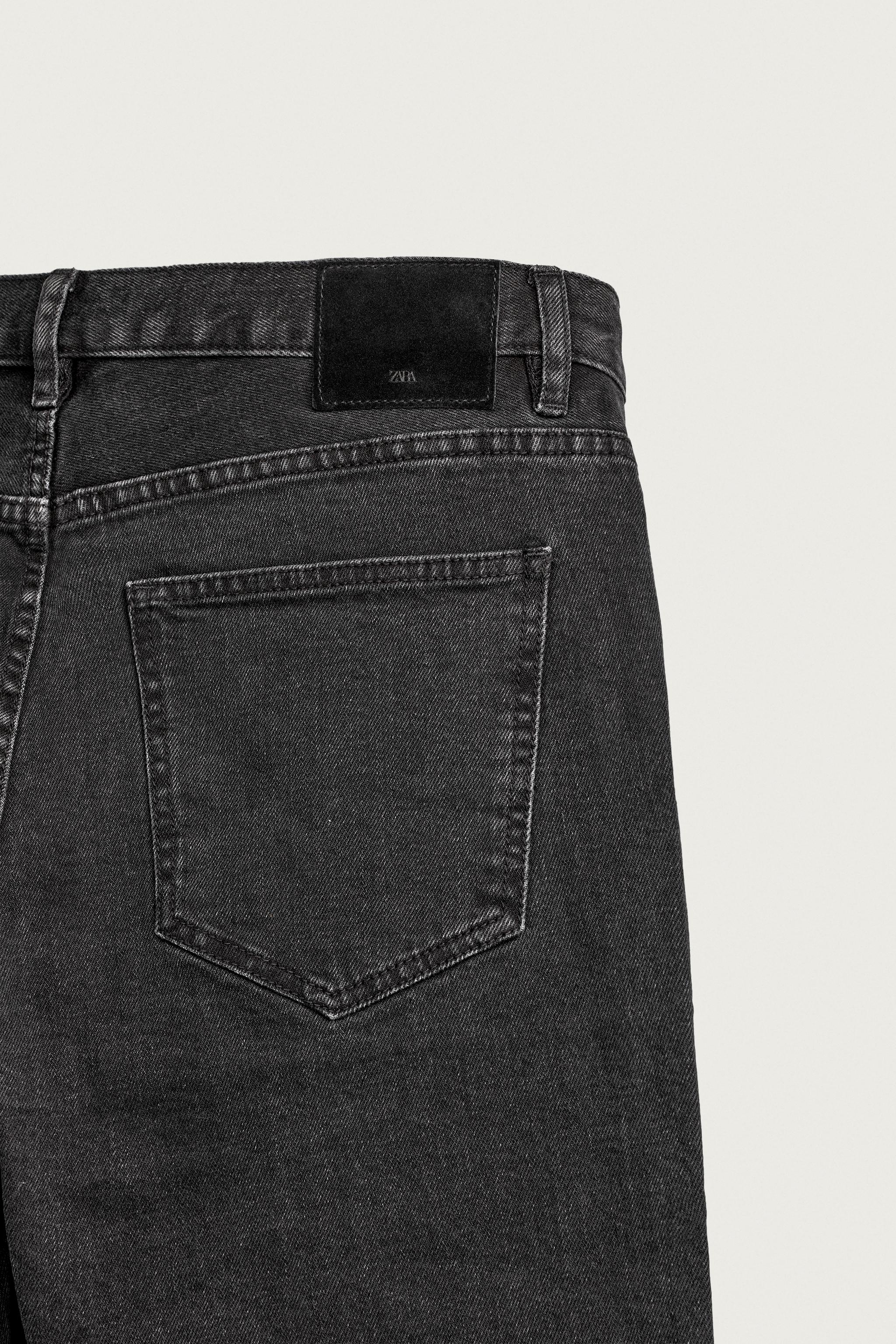 Мужские джинсы Zara SLIM CROPPED FIT JEANS — фото 10