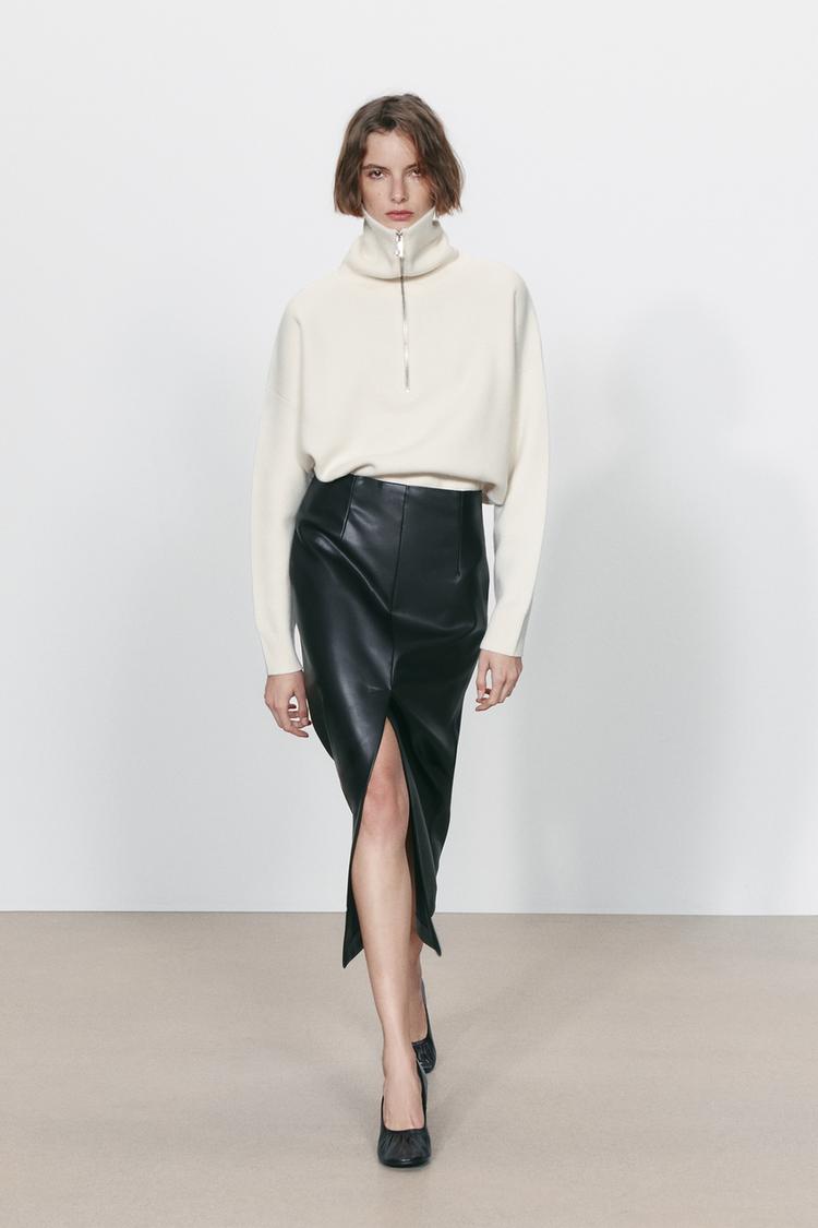 Jersey 96 lana oversize cuello subido