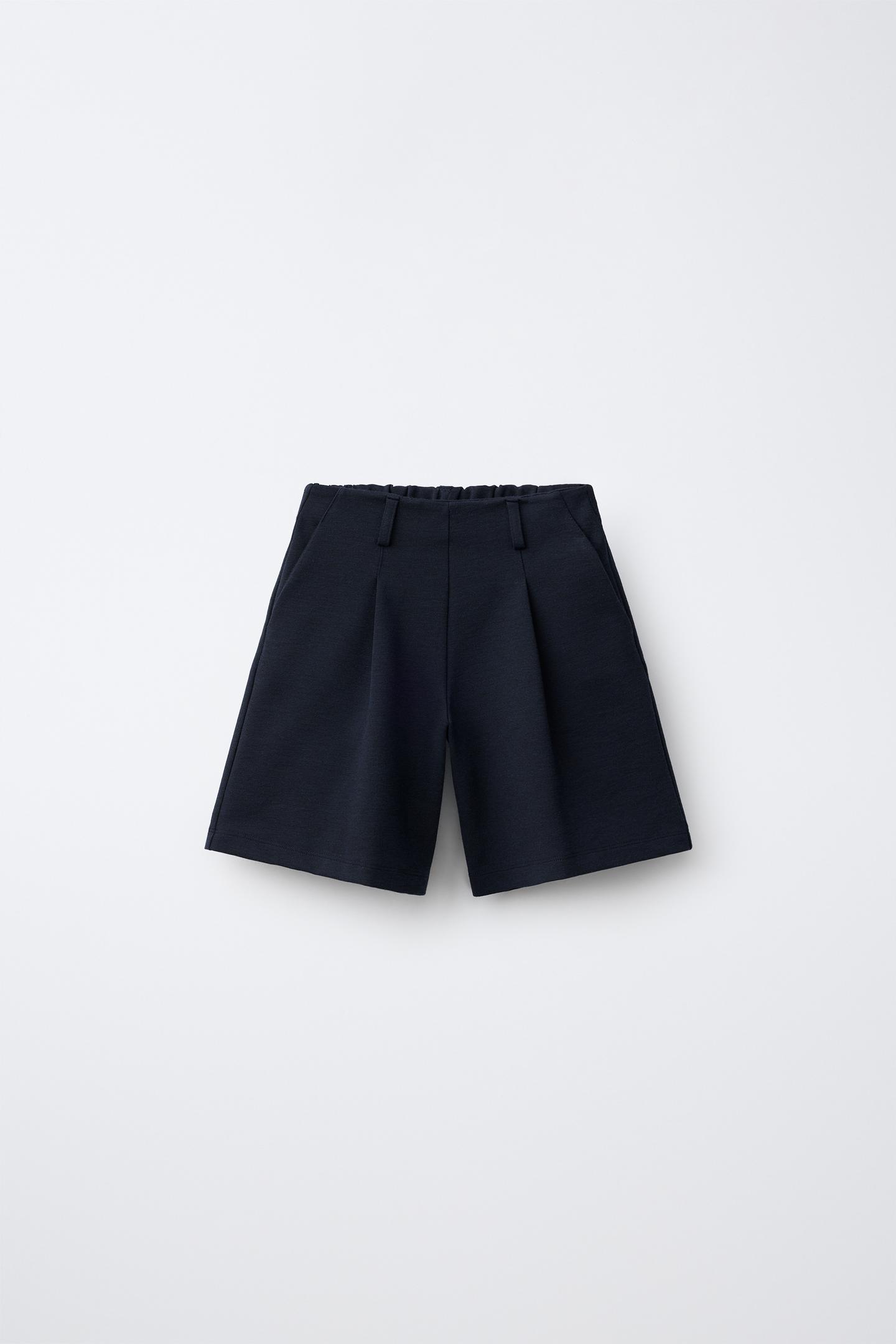 Детские шорты Zara Long Pleated, цвет: Тёмно-синий