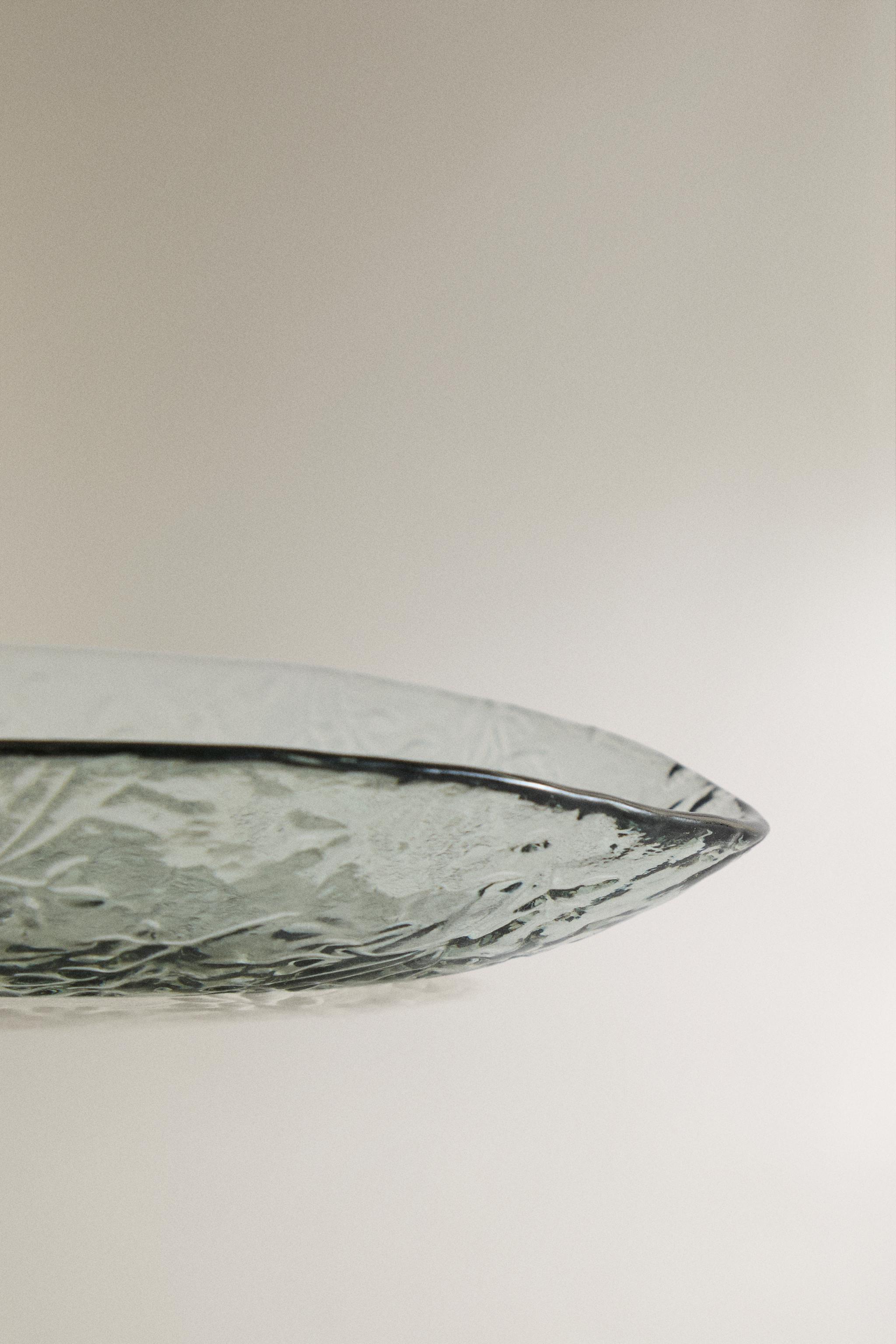 SMALL FLORAL GLASS BOWL