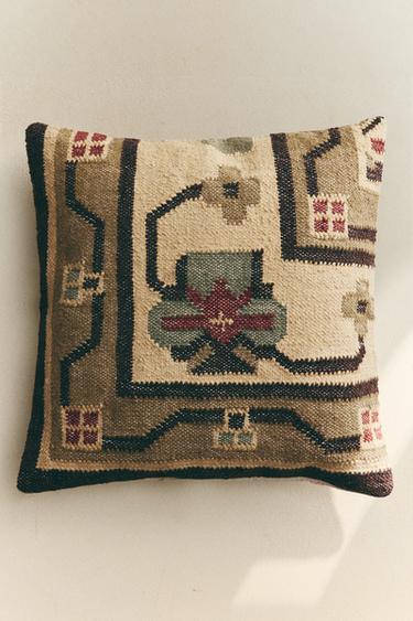 KILIM CUSHION COVER - Light beige by Zara - Image 0