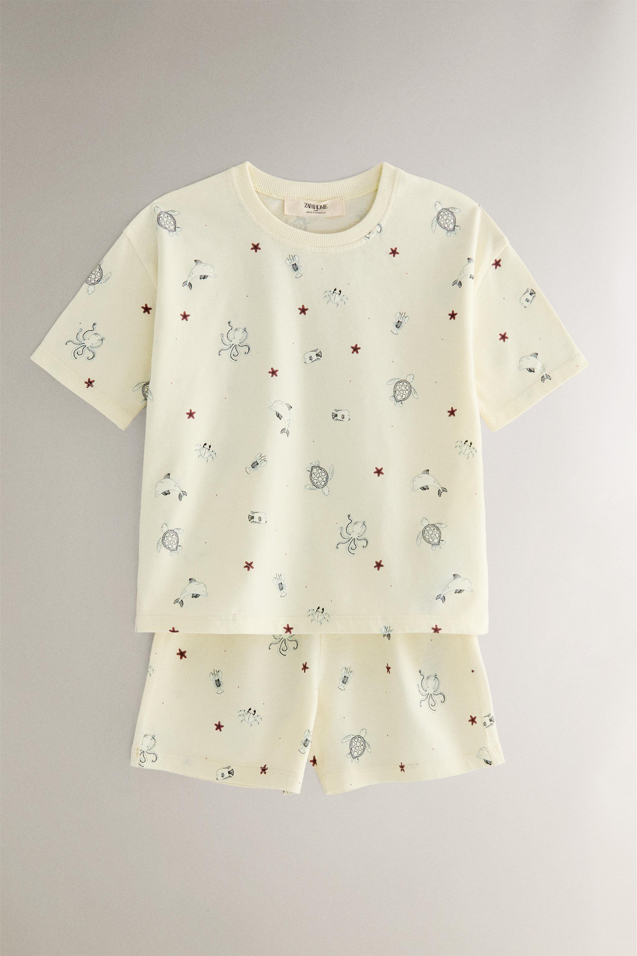 キッズ マリン柄パジャマ - ライトライム | ZARA Japan / 日本
