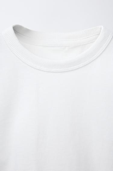 T-SHIRT BASIQUE HEAVY WEIGHT - Blanc de Zara - Image 2