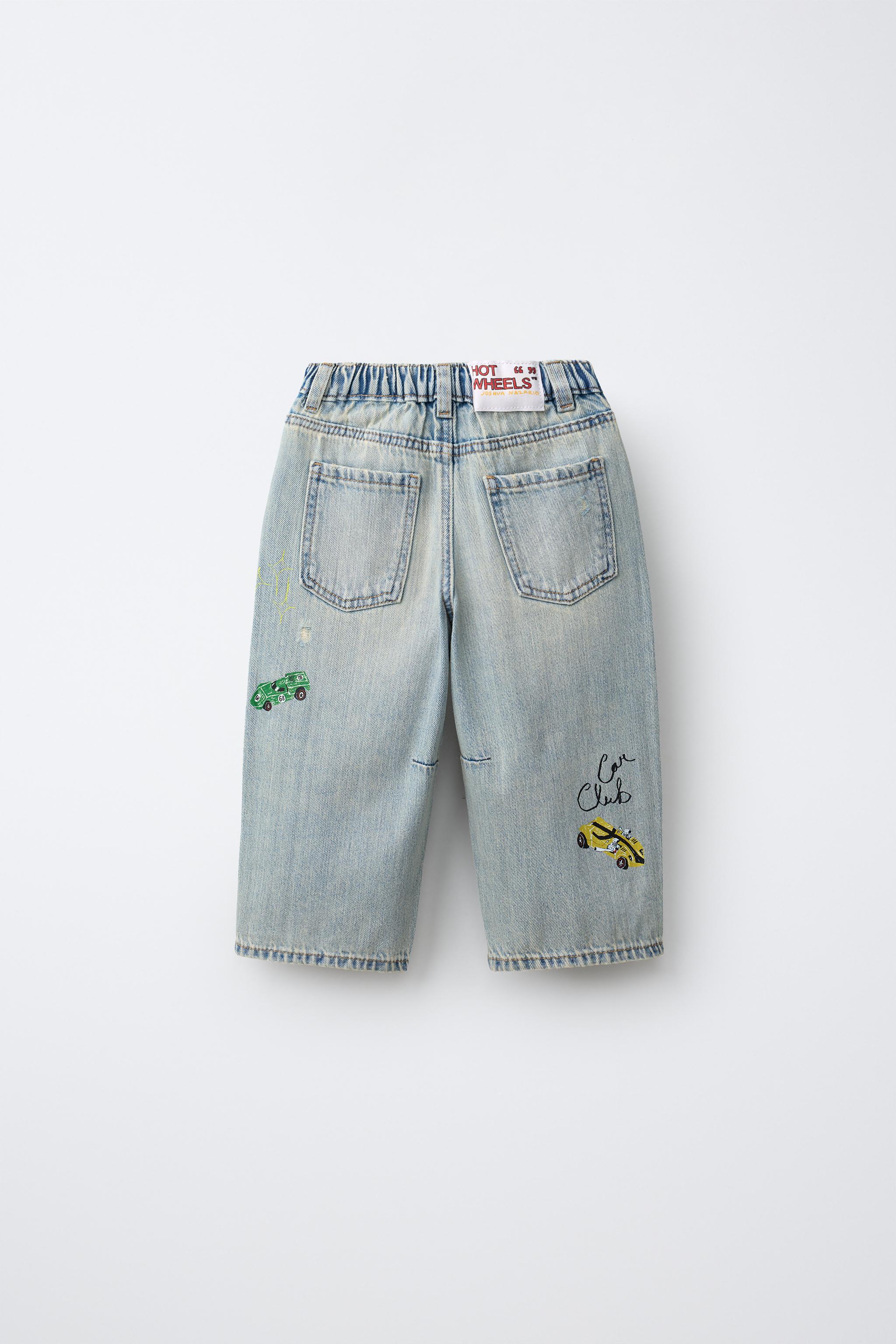 Детские джинсы Zara HOT WHEELS MATTEL © BAGGY JEANS — фото 2