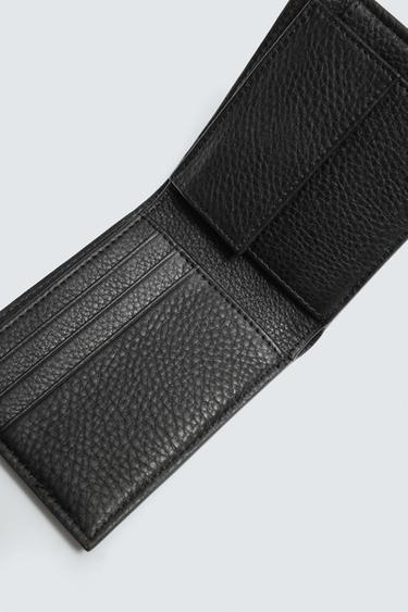 PORTEFEUILLE EN CUIR - Noir de Zara - Image 2