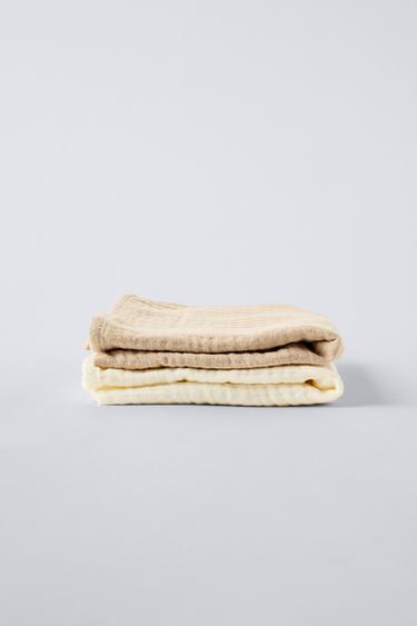 2-PACK OF PLAIN MUSLINS - Light beige by Zara - Image 2