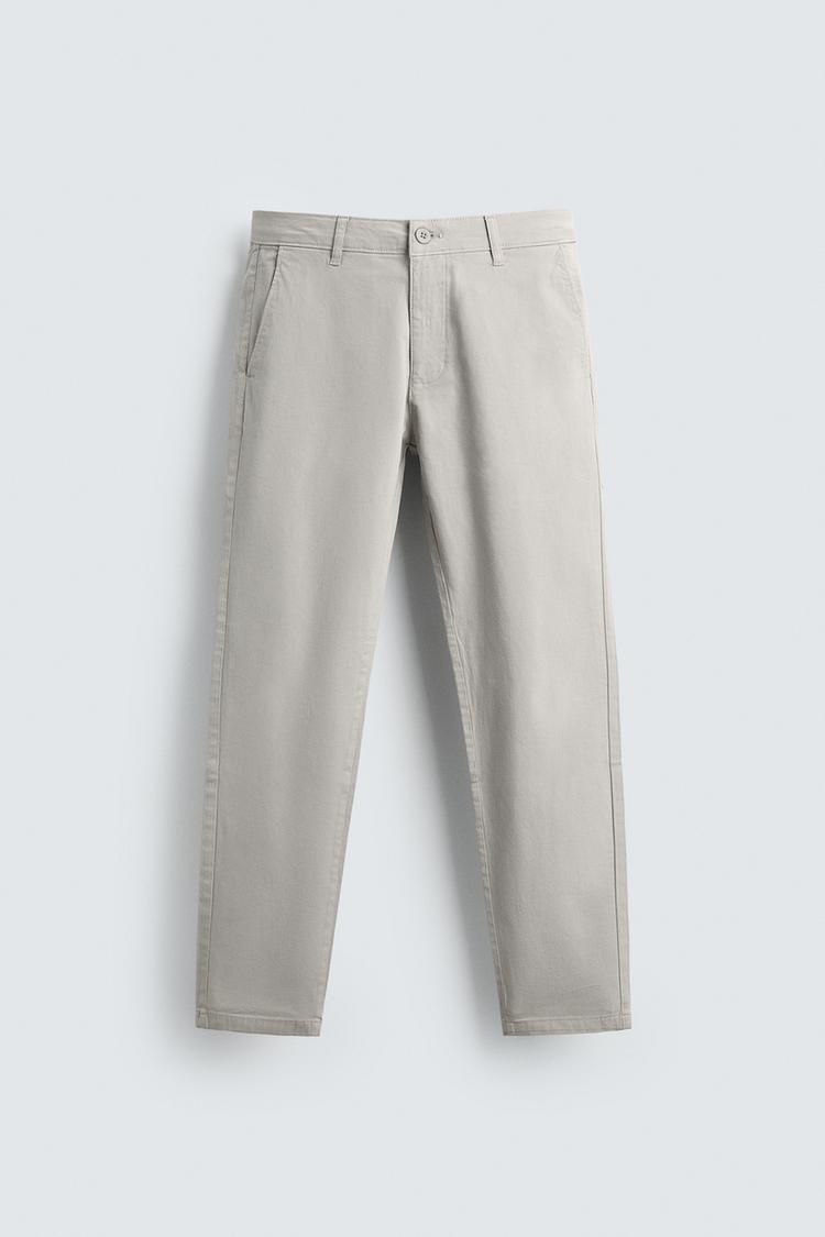 ZARA SKINNY FIT CHINO TROUSERS