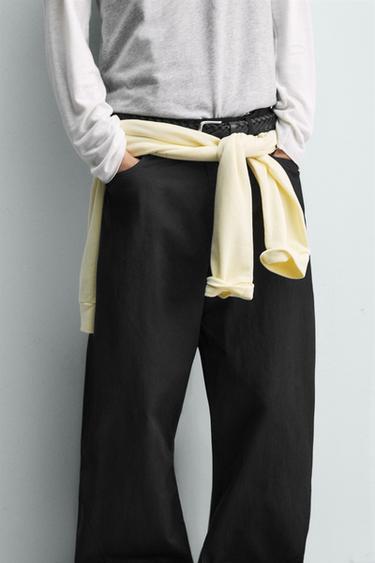 BALLOON FIT TROUSERS — Black 1