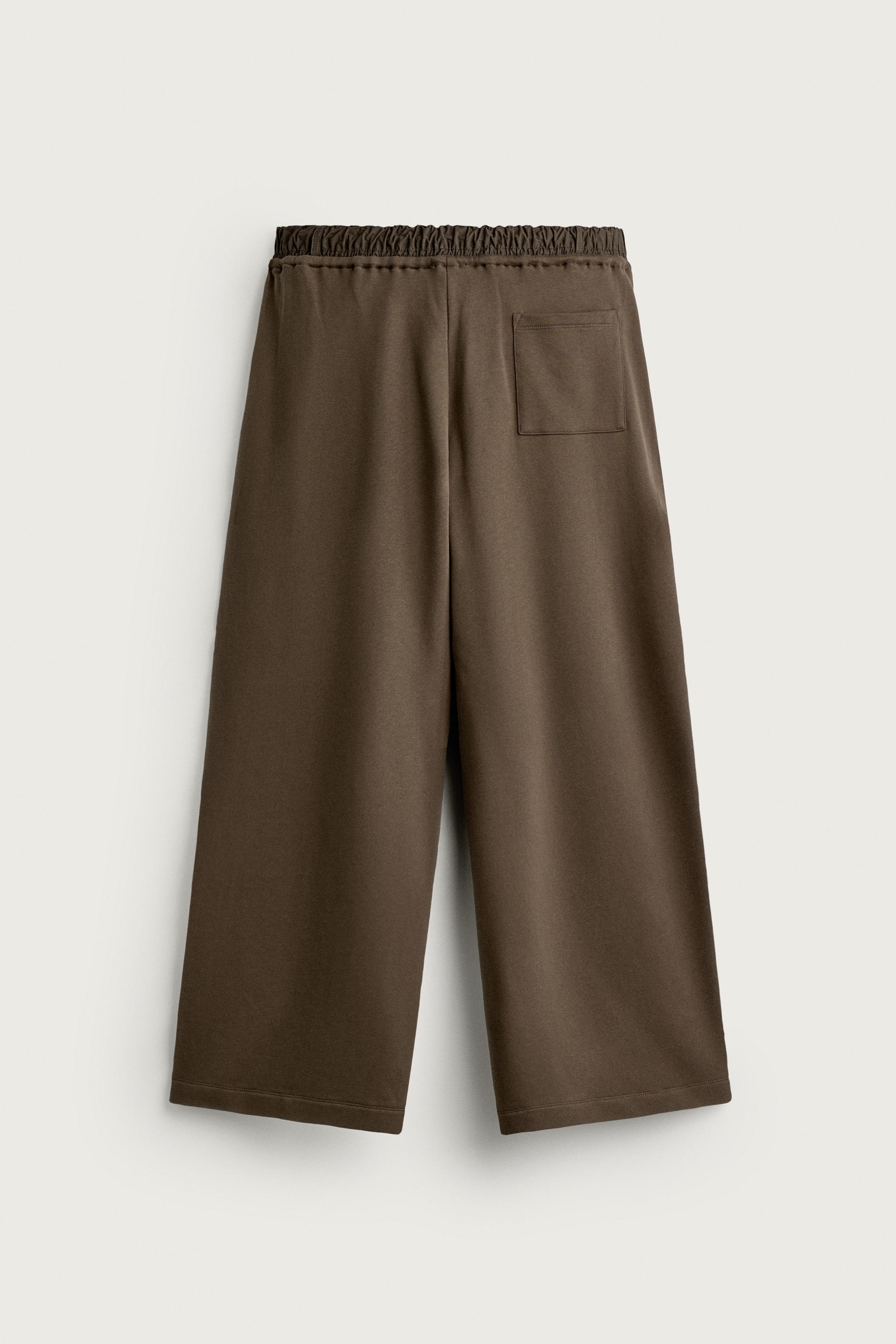 Zara KOMBİNE RELAXED FIT PANTOLON görsel 7