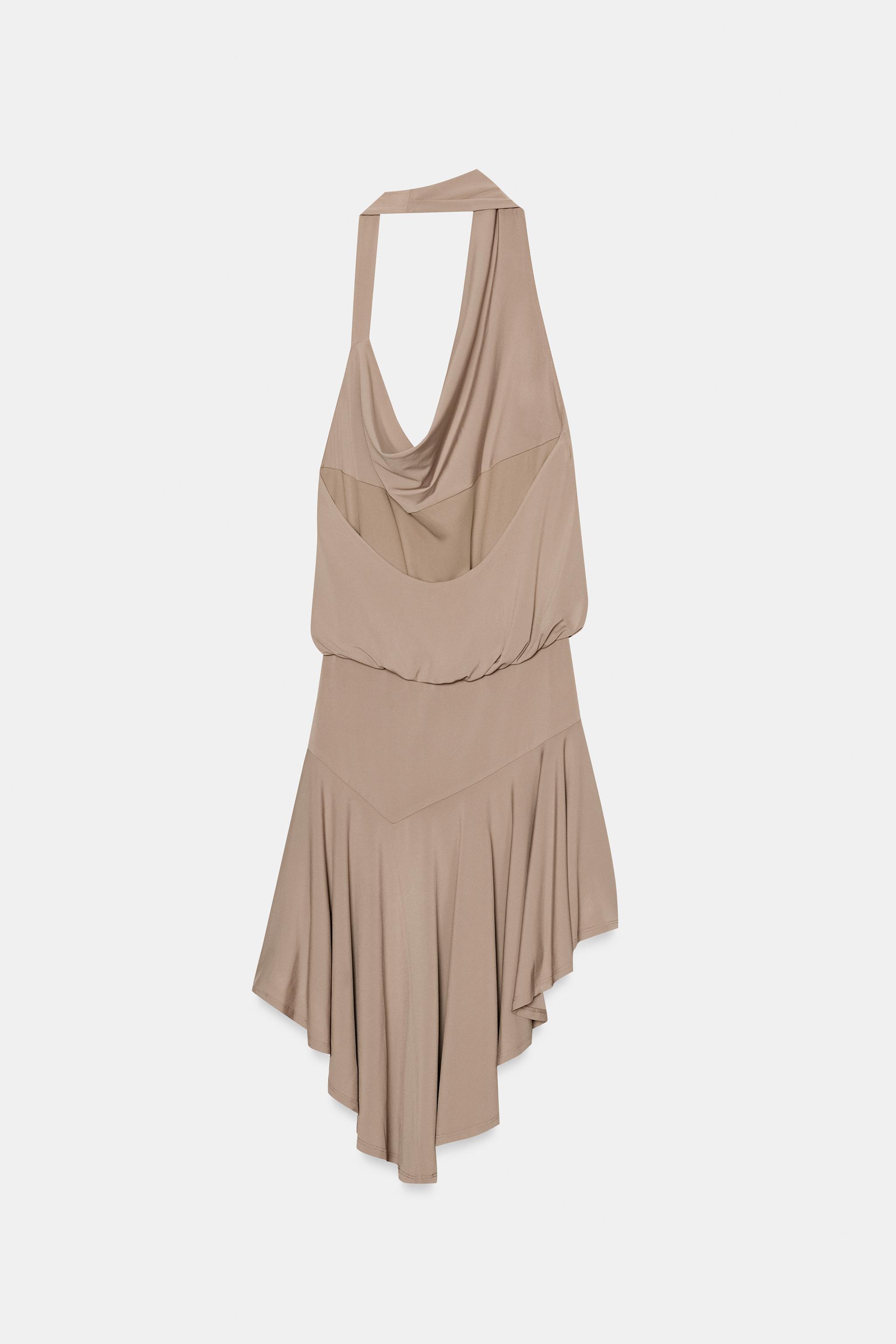OPEN-BACK HALTER DRESS