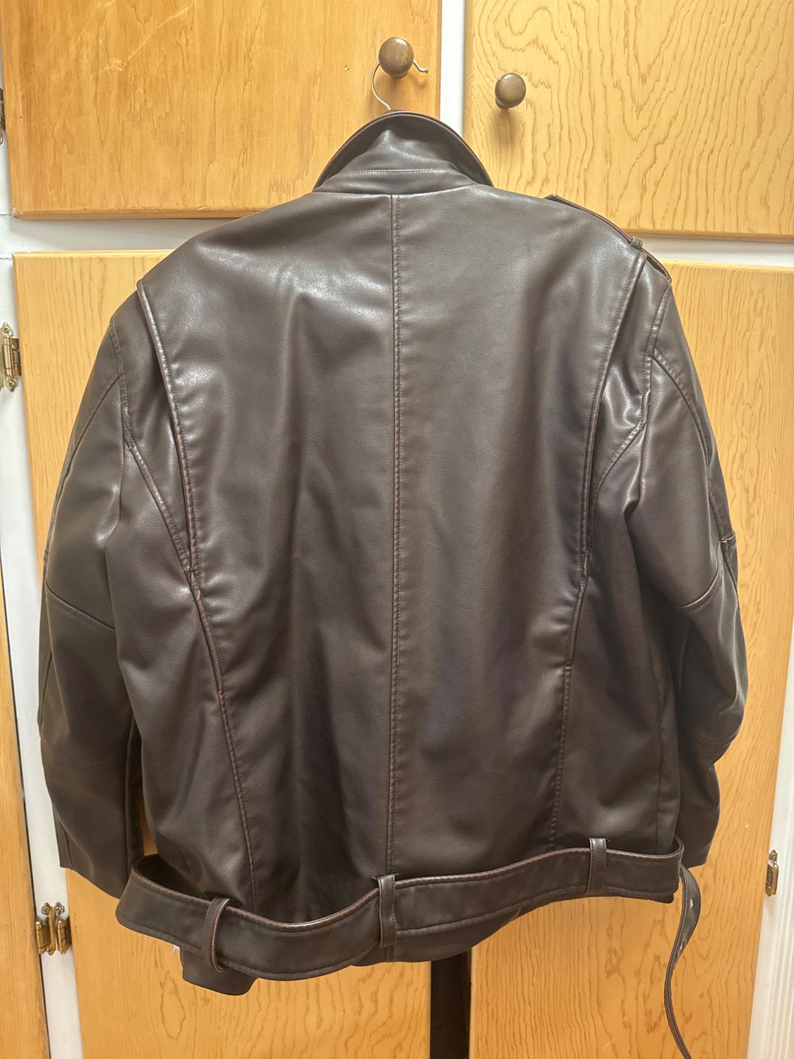 CAZADORA BIKER OVERSIZE EFECTO PIEL LAVADA - Image 3