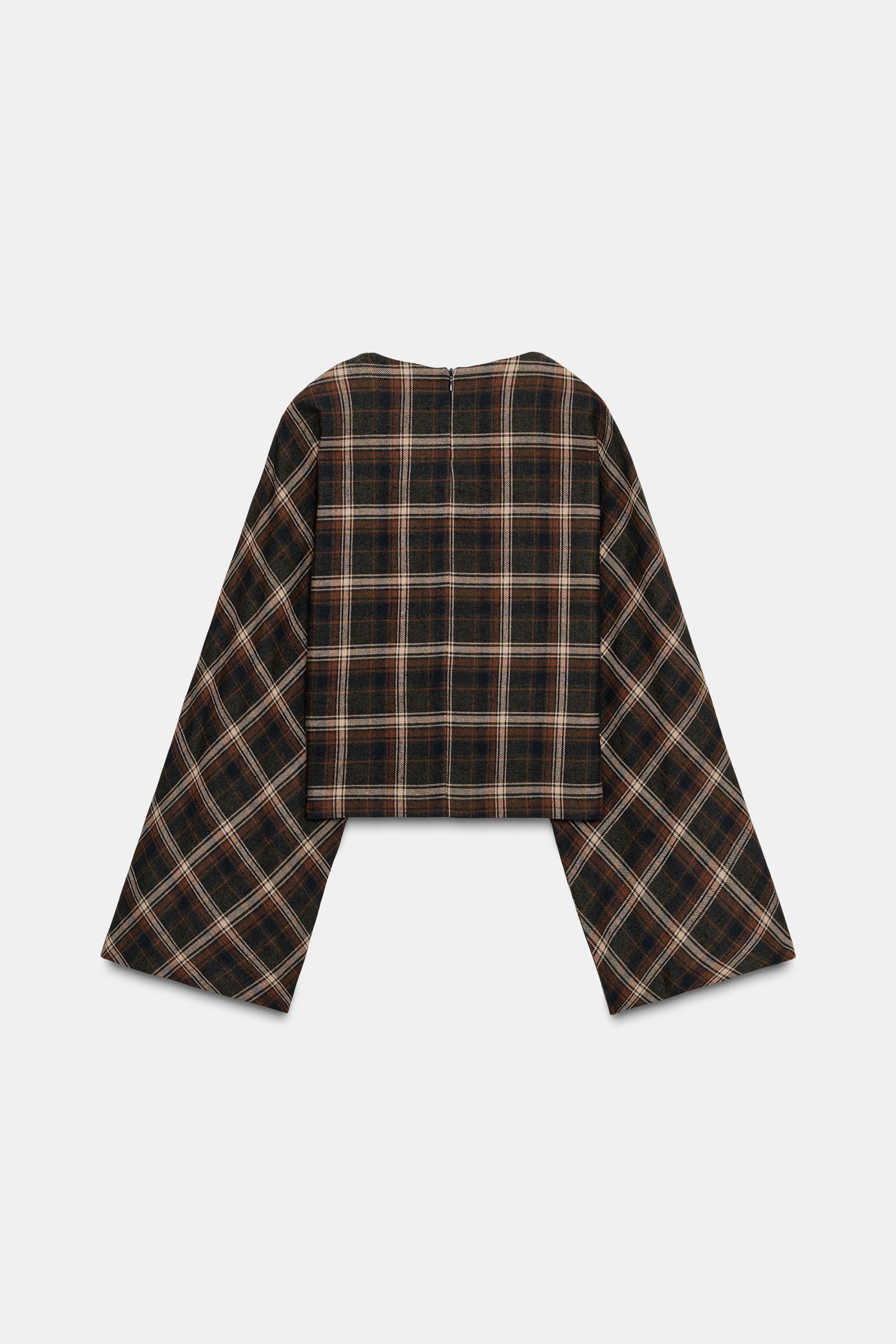 PLAID COTTON TOP