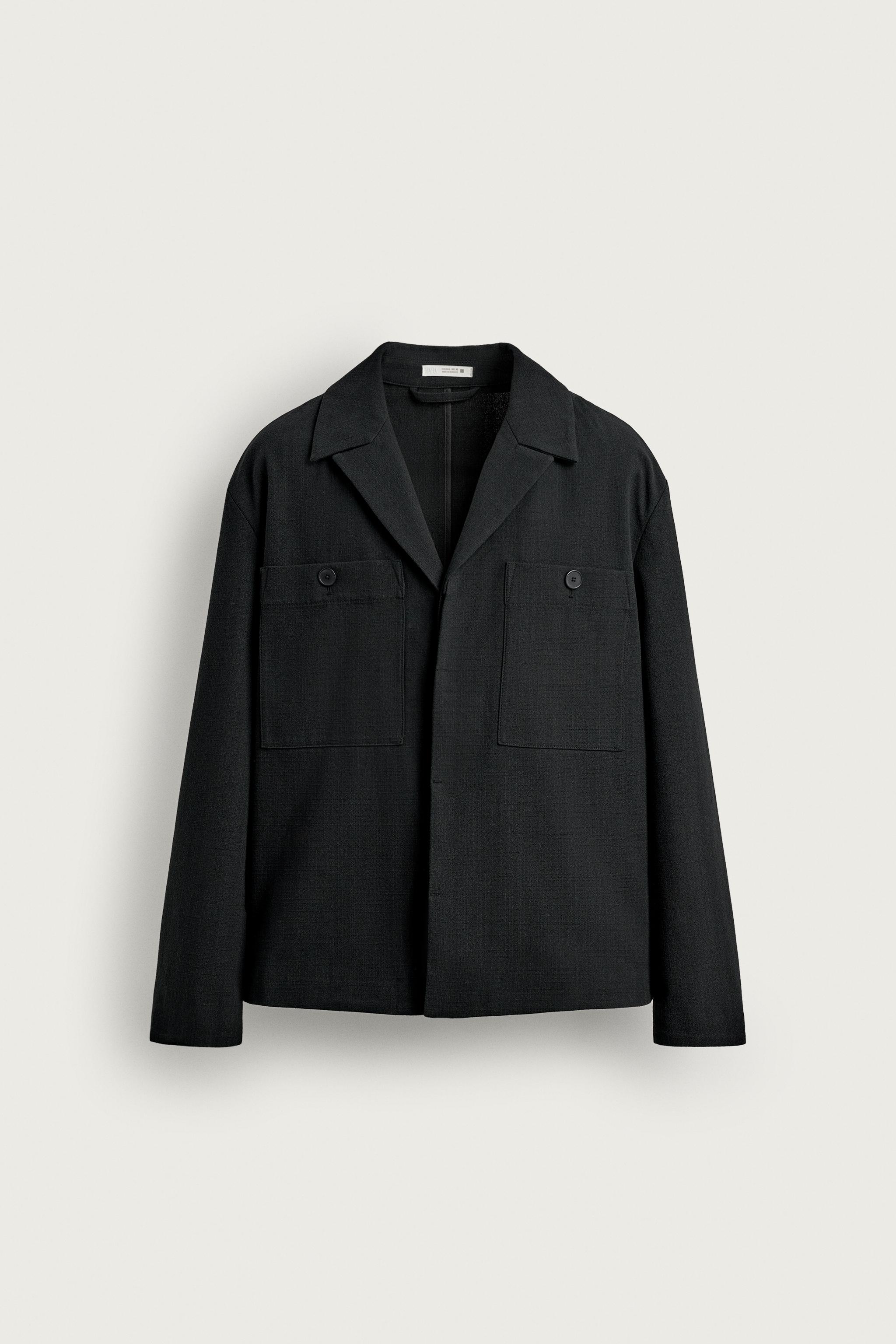 Zara RELAXED FIT POCKET OVERSHIRT — фото 6