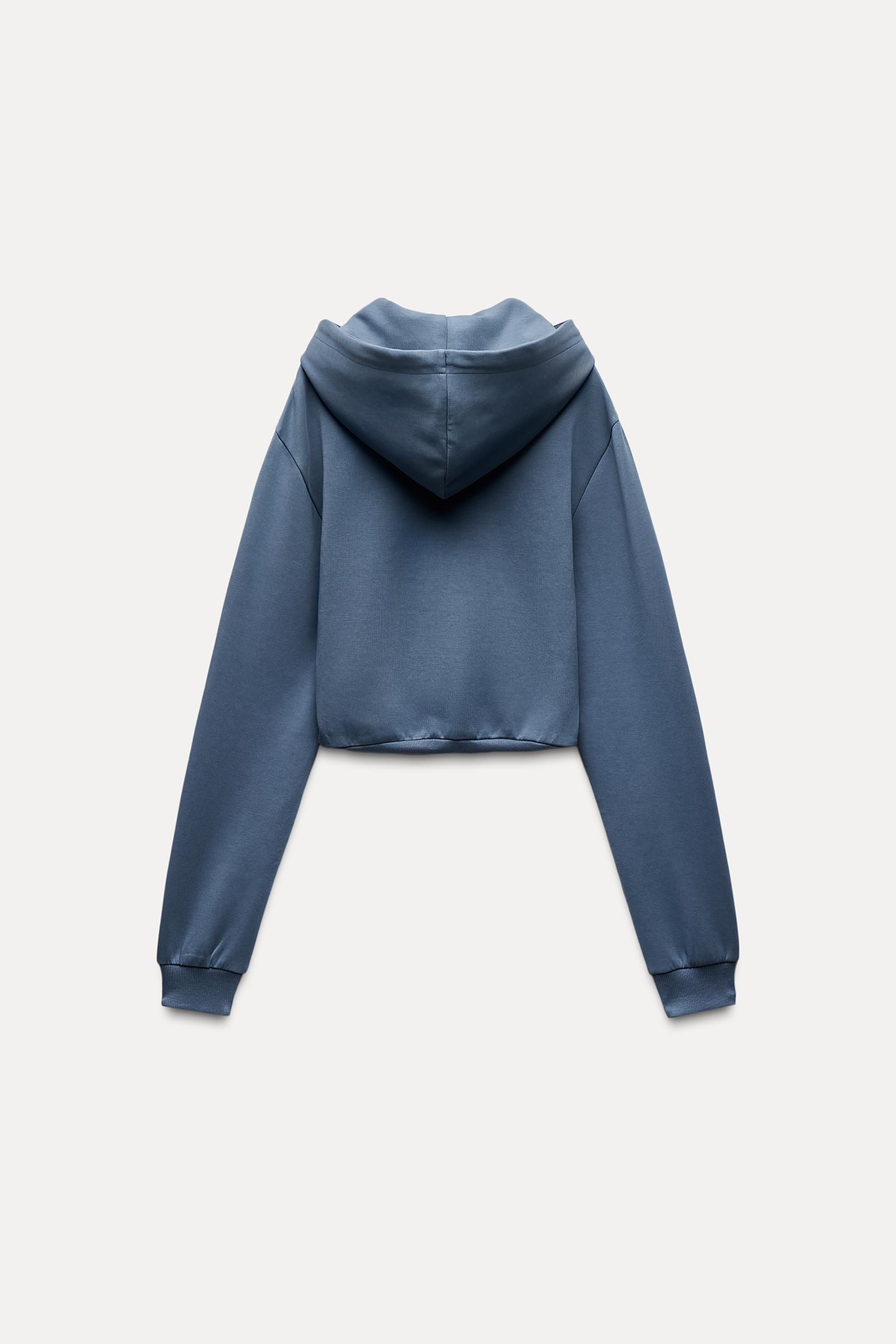 Cropped hoodie zara hotsell