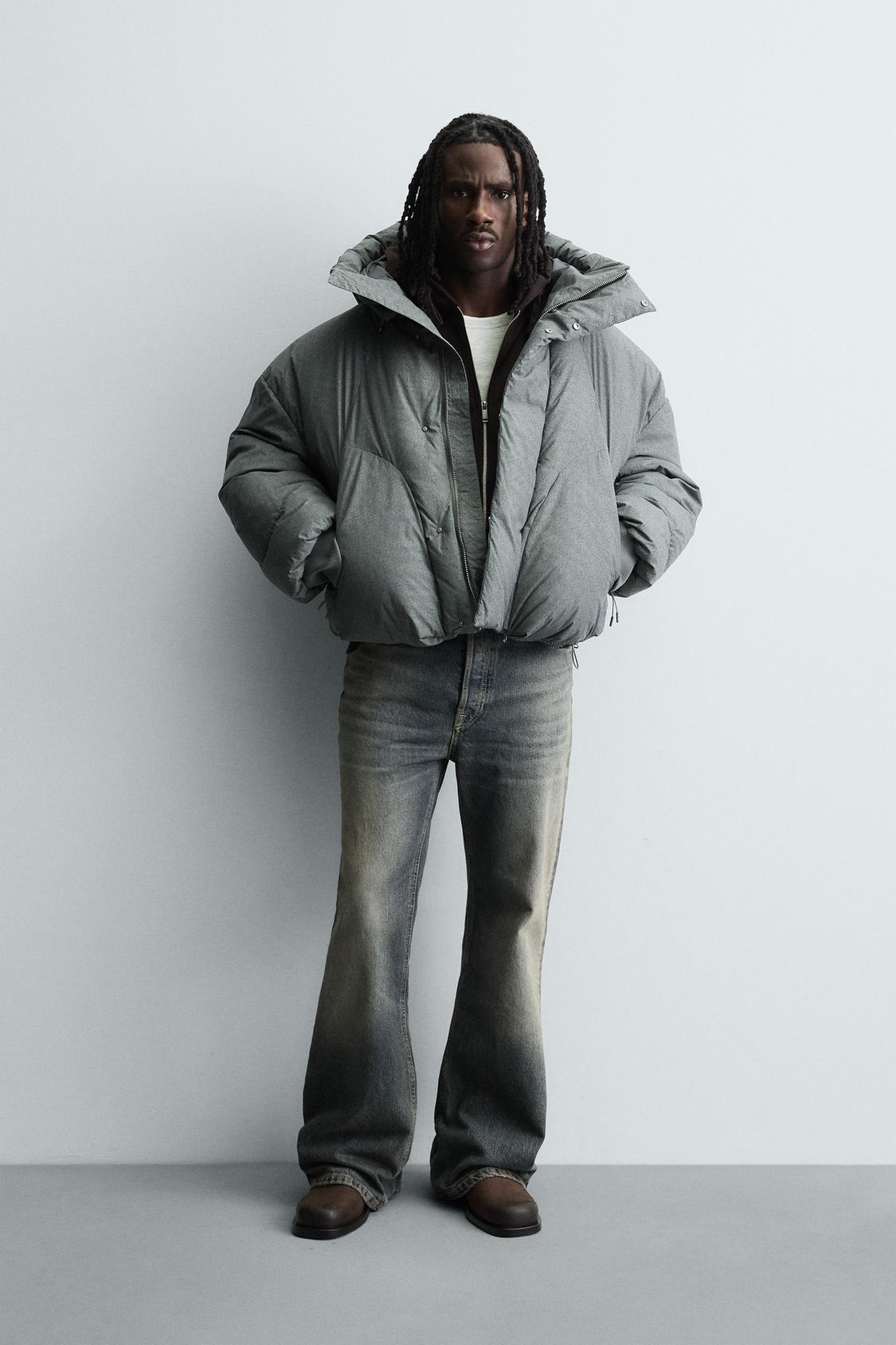 СТЕГАНАЯ КУРТКА СВОБОДНОГО ПОКРОЯ ОТ ZARA