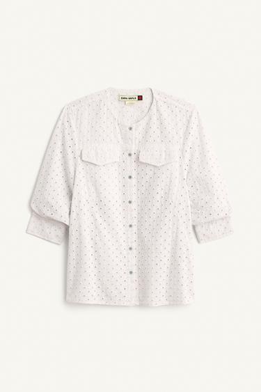 Zara SCHFFL SHRT - Pastel blue