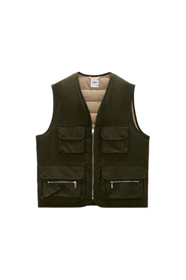 QUILTED UTILITY GILET