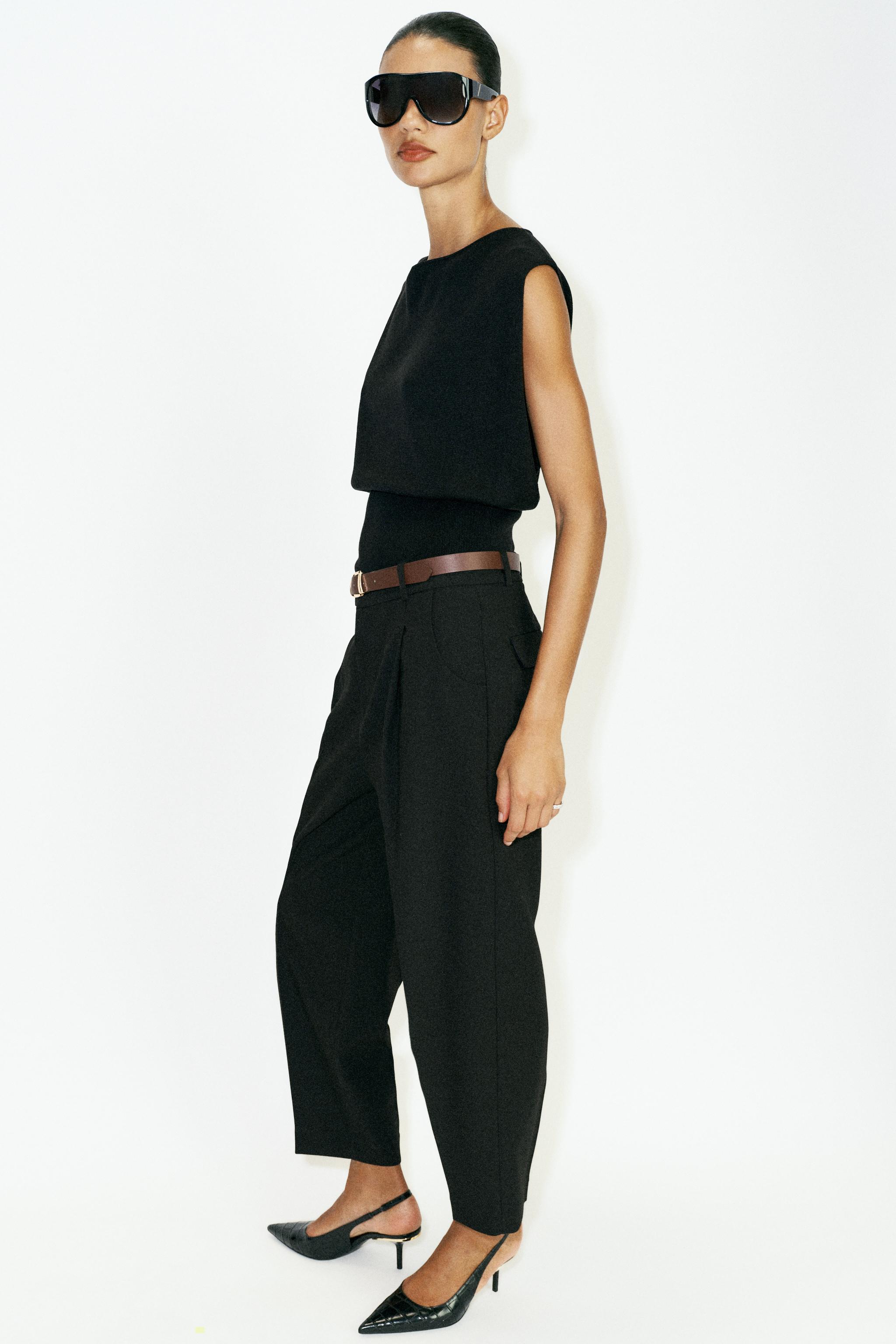 BELTED ANKLE PANTS - thumbnail 10
