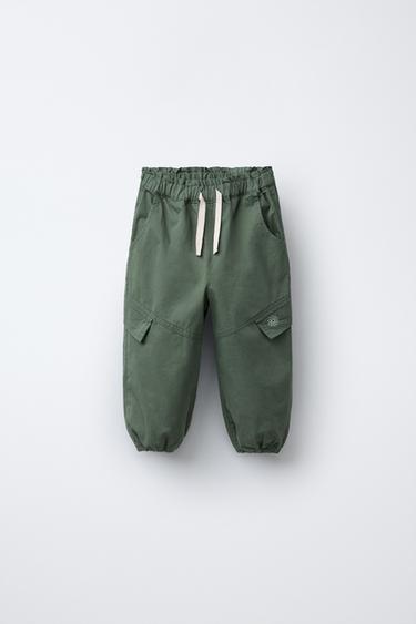 Zara DAISY PARACHUTE PANTS - Khaki