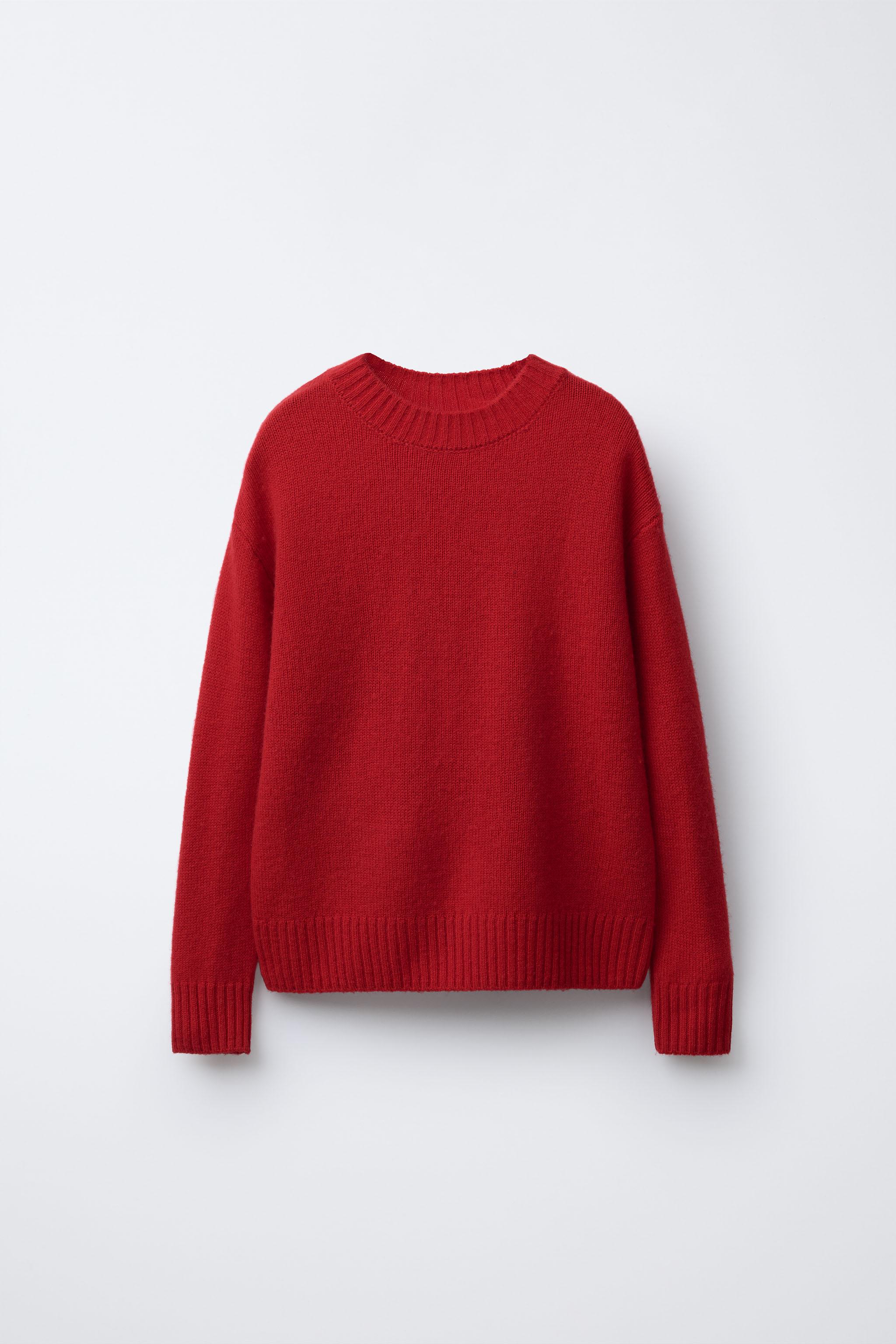 BENSIMON ® X ZARA ウール＆カシミヤセーター - レッド | ZARA Japan