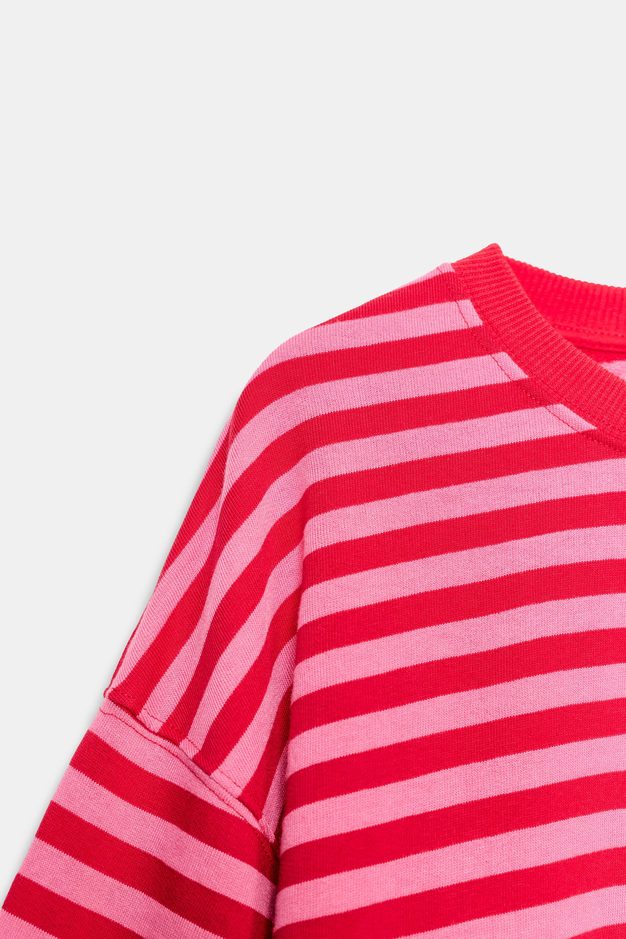 STRIPED TEXT T-SHIRT