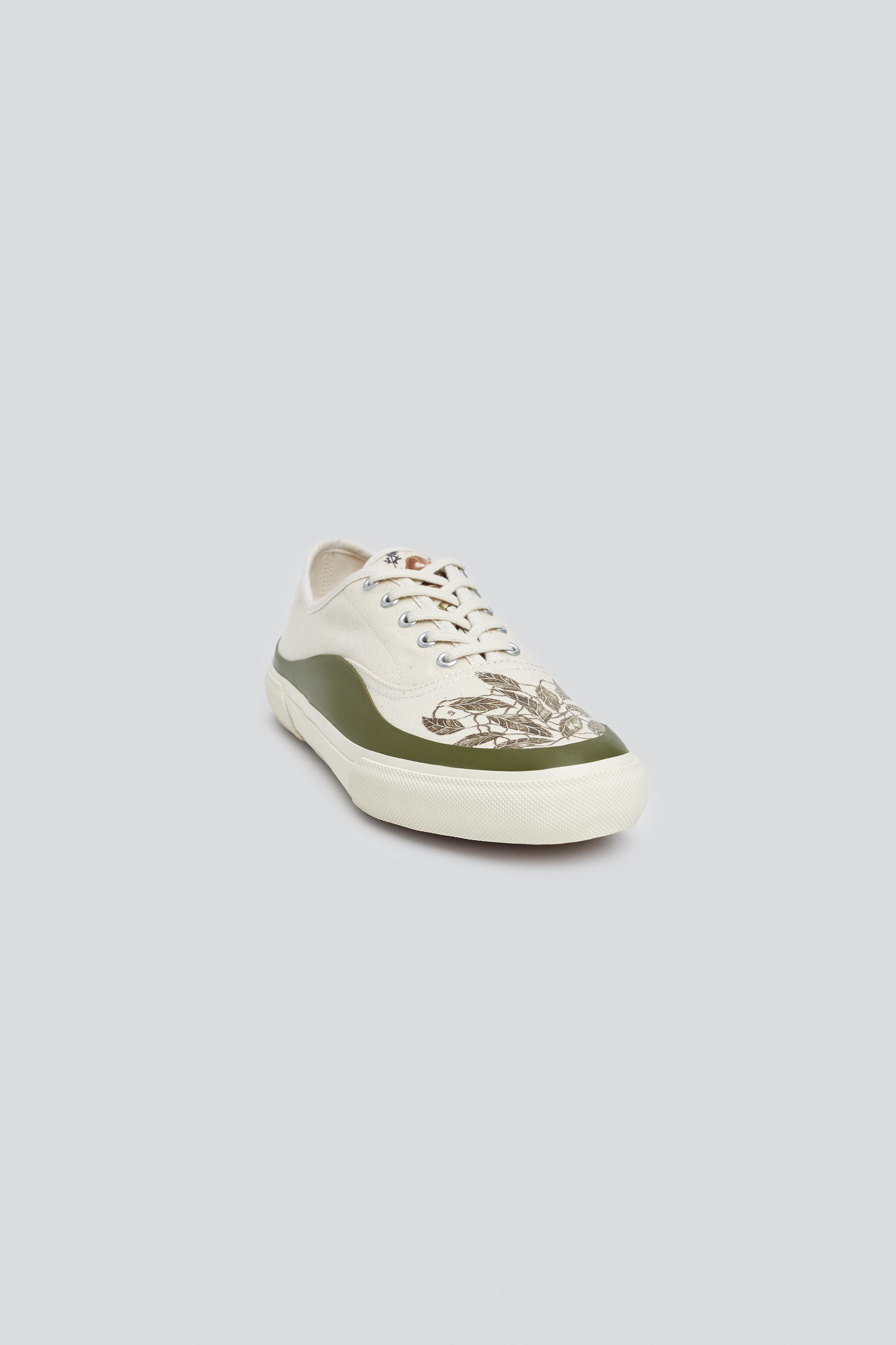 PRINTED CANVAS SNEAKERS