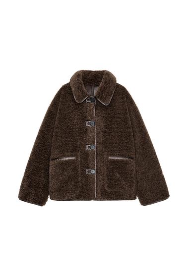 CHAQUETA DOBLE FAZ REVERSIBLE - Marrón de Zara