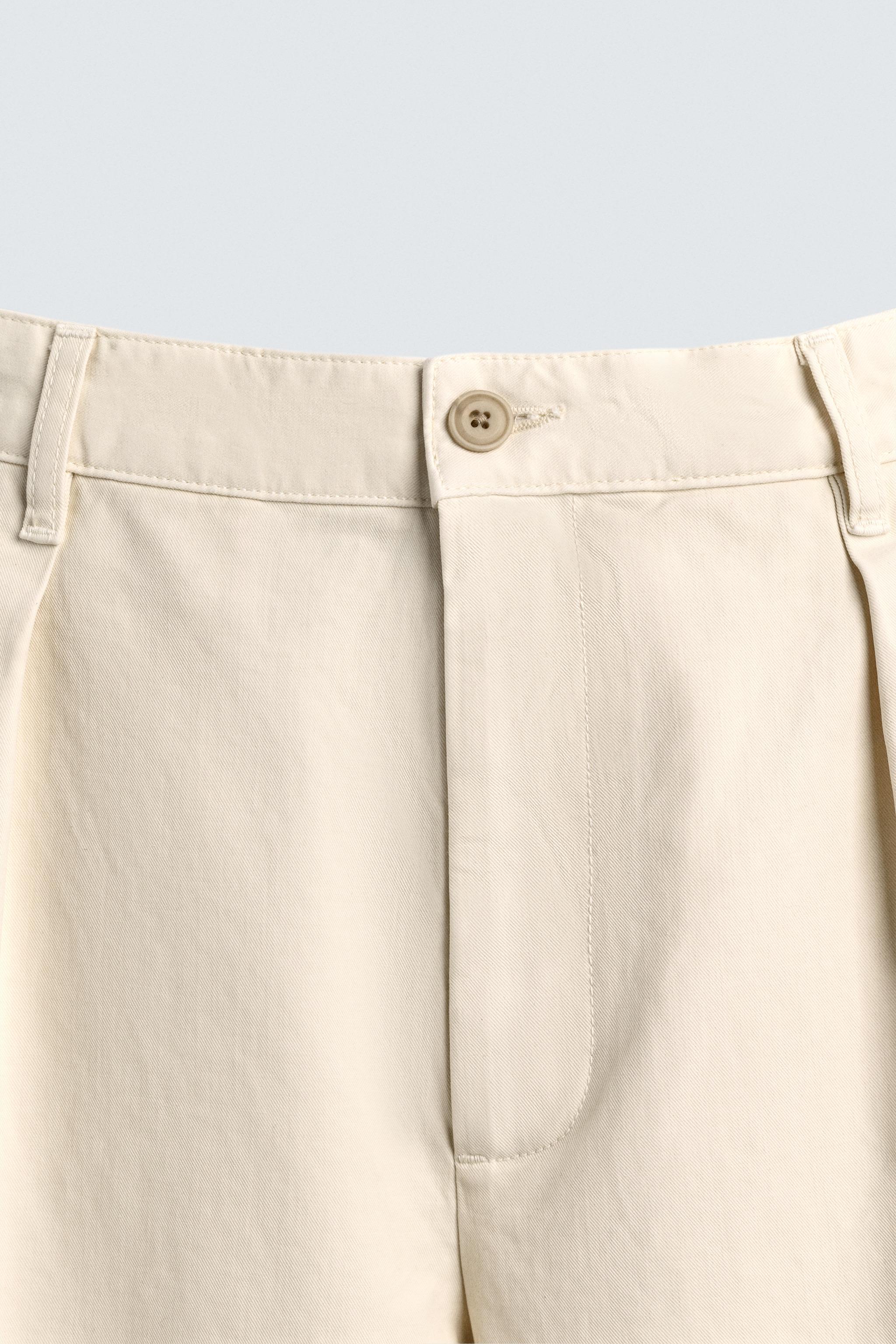 RELAXED FIT PLEATED PANTS