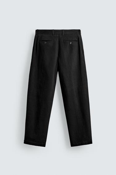 PANTALON CHINO STRAIGHT FIT - Noir de Zara - Image 7
