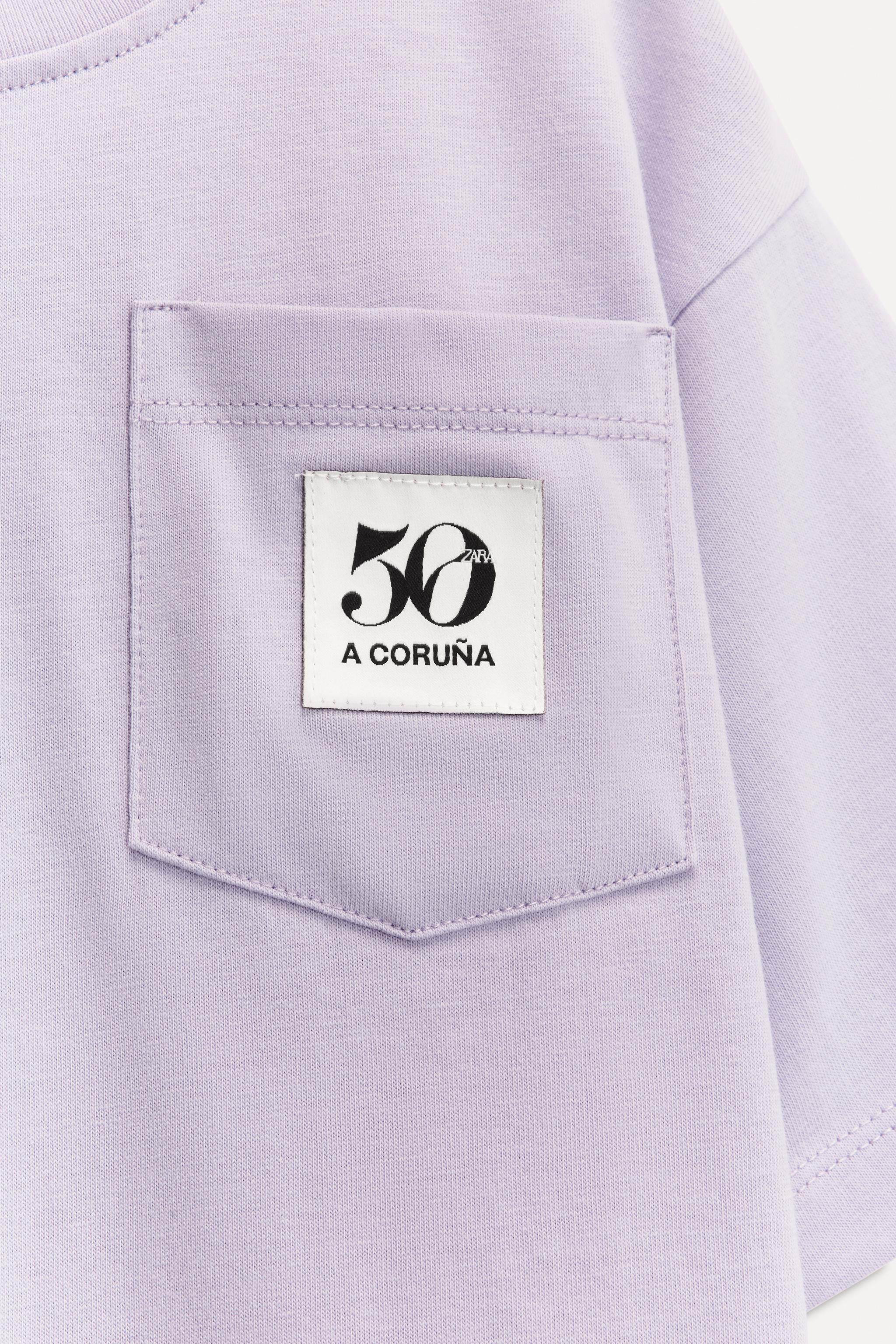 6- YEARS/ 50TH ANNIVERSARY LABEL POCKET T-SHIRT