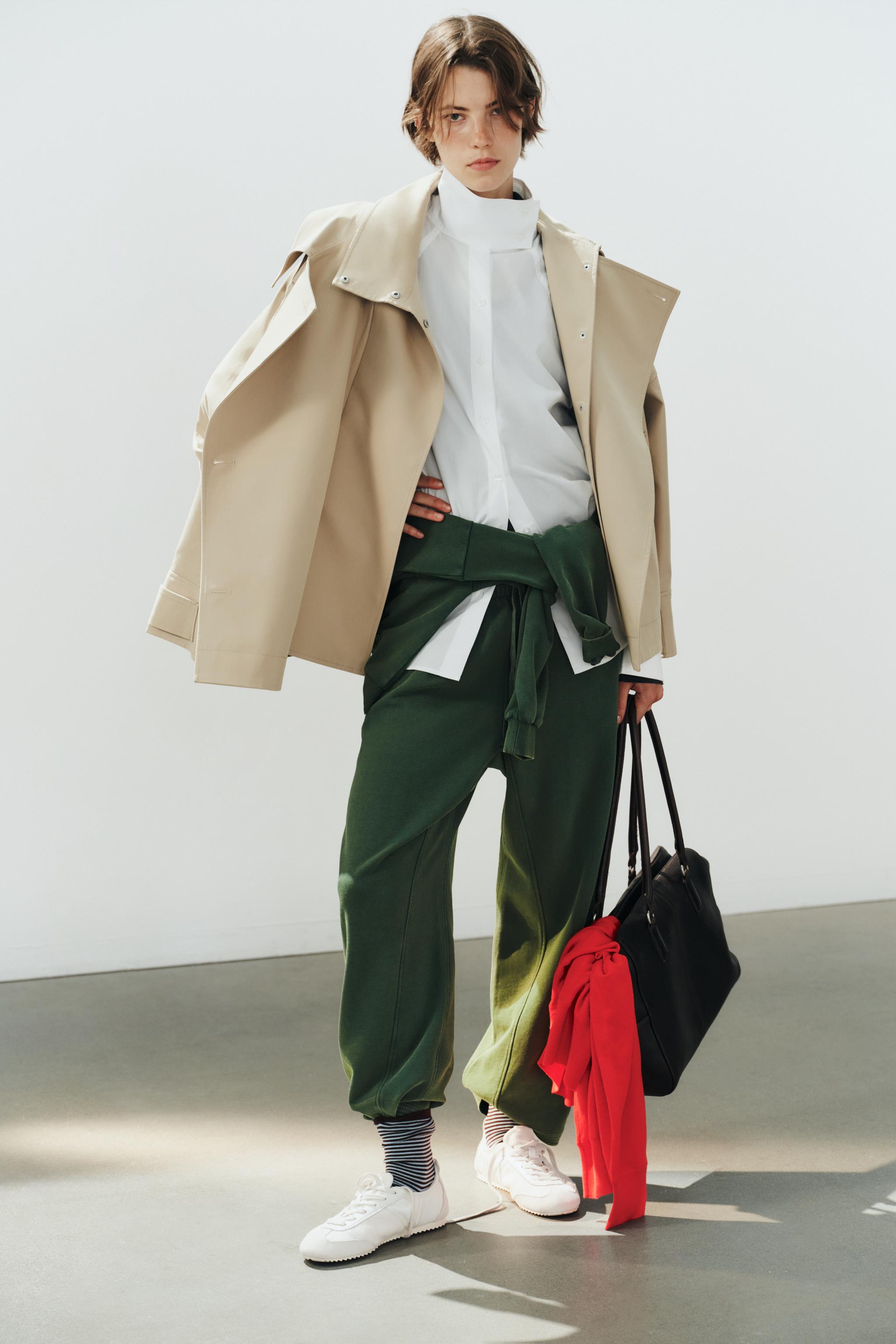 OVERSIZE HIGH-NECK SHIRT — White