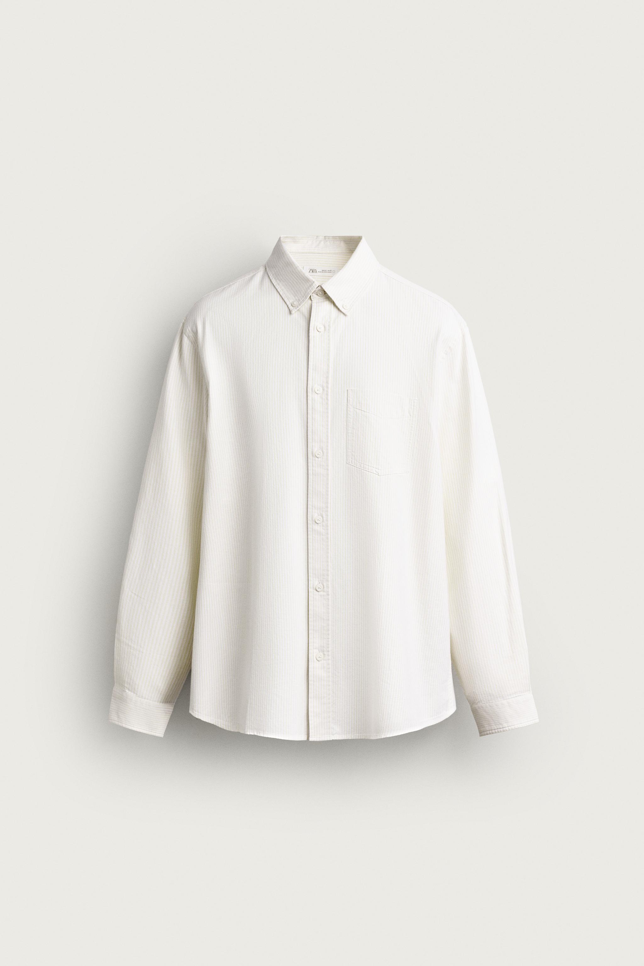 REGULAR FIT OXFORD SHIRT — Yellow