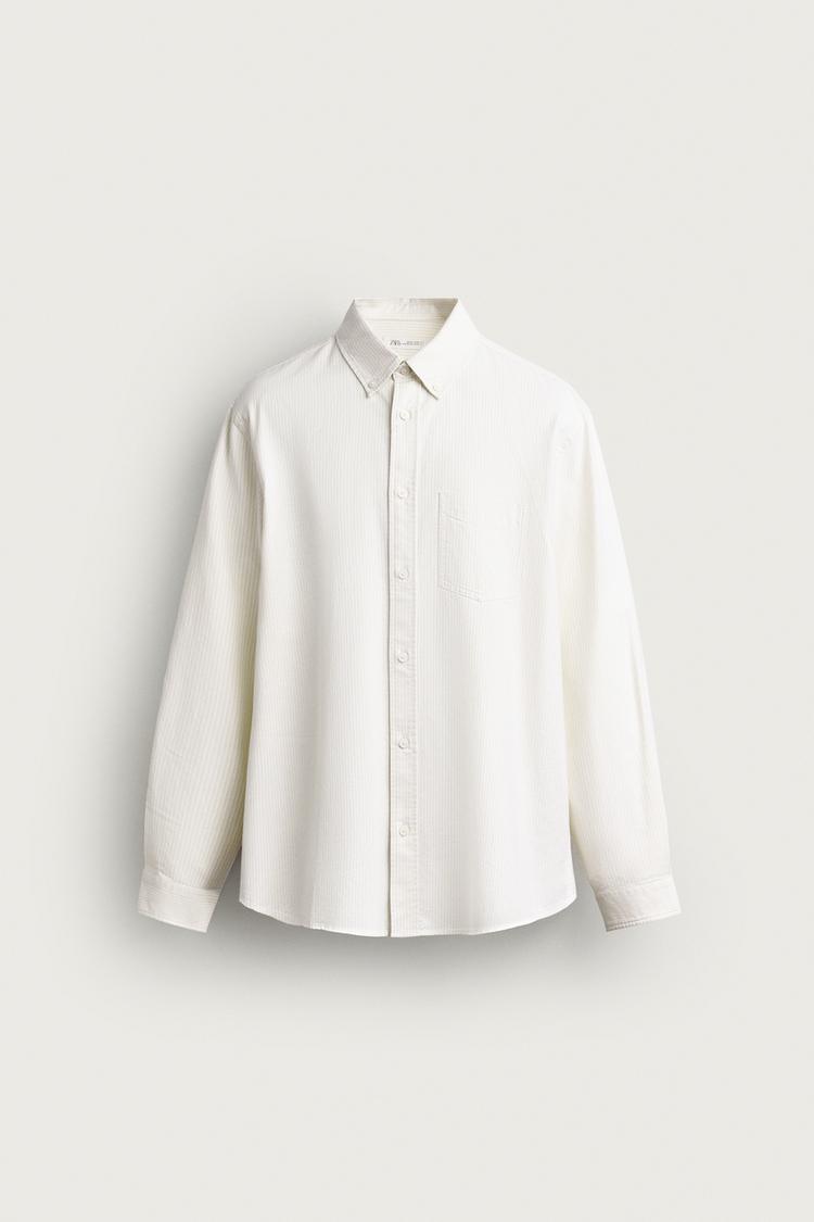 REGULAR FIT TEXTURED OXFORD SHIRT