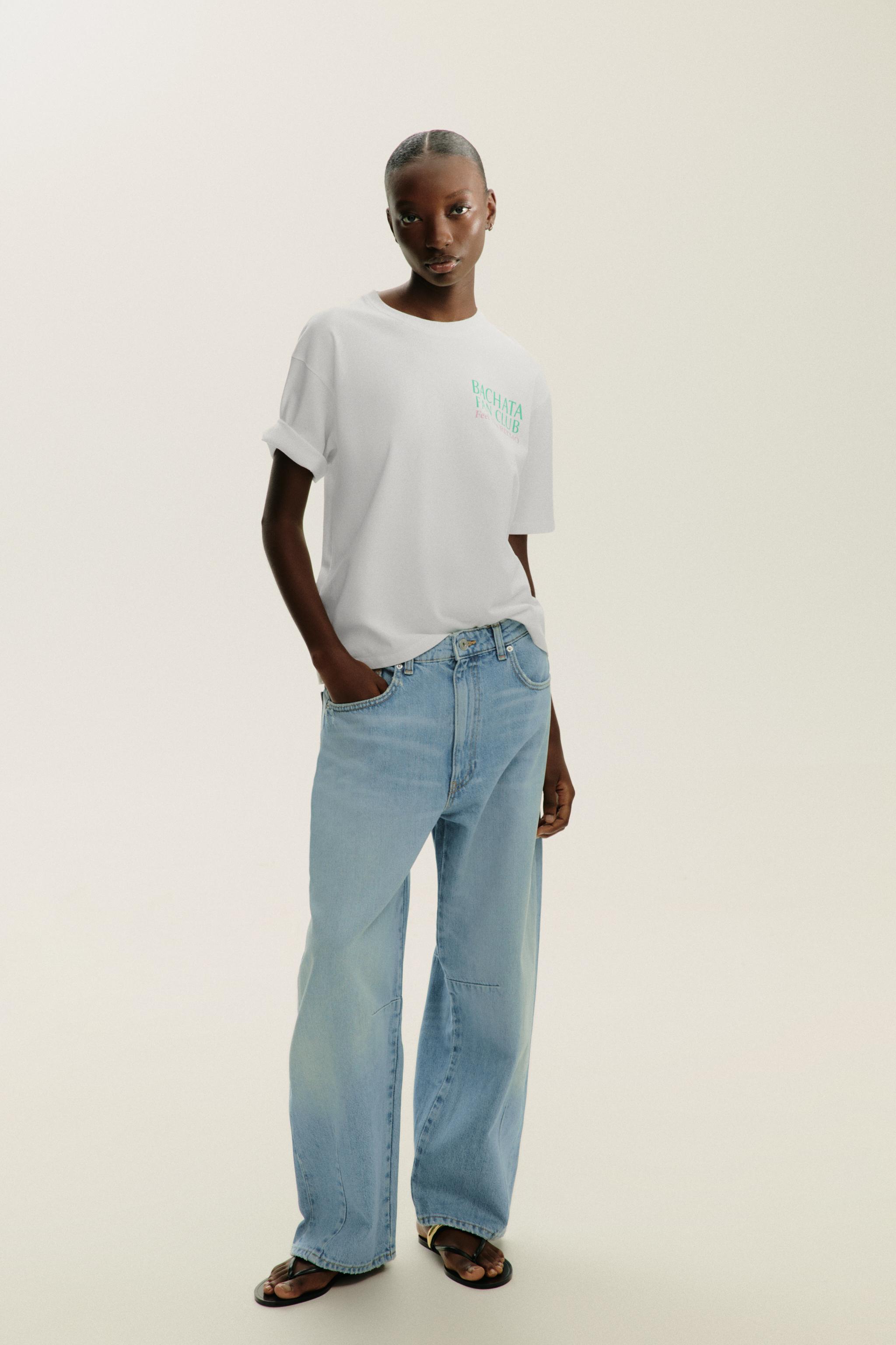 ★ドイツ発*ZARA*新作*オーバーサイズフィットTシャツ/BR★ オーバーサイズTシャツ – レディース | ZARA 日本